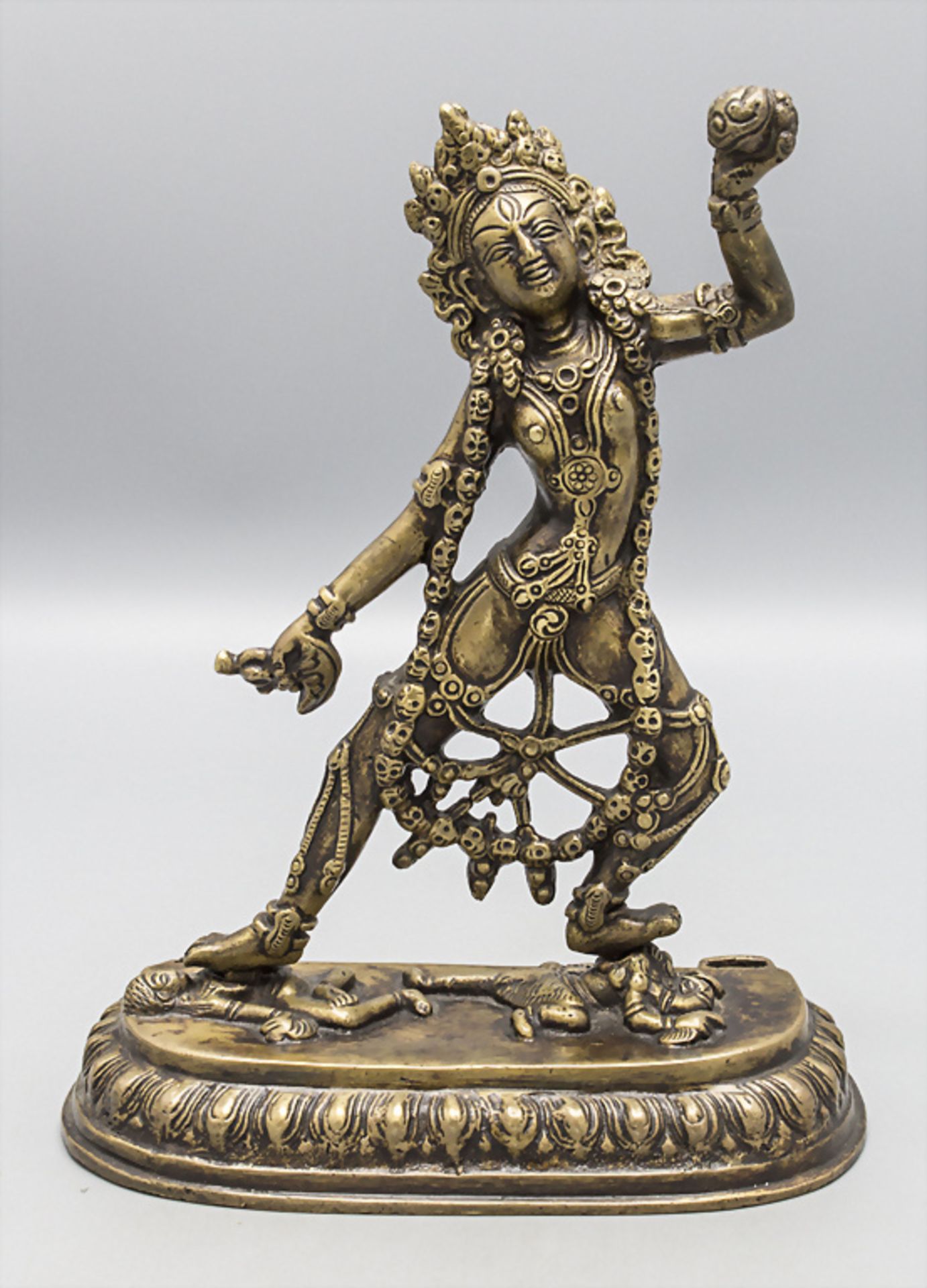 Bronzeplastik Vajrayogini / A bronze figure 'Vajrayogini', Tibet, 17./18. Jh.