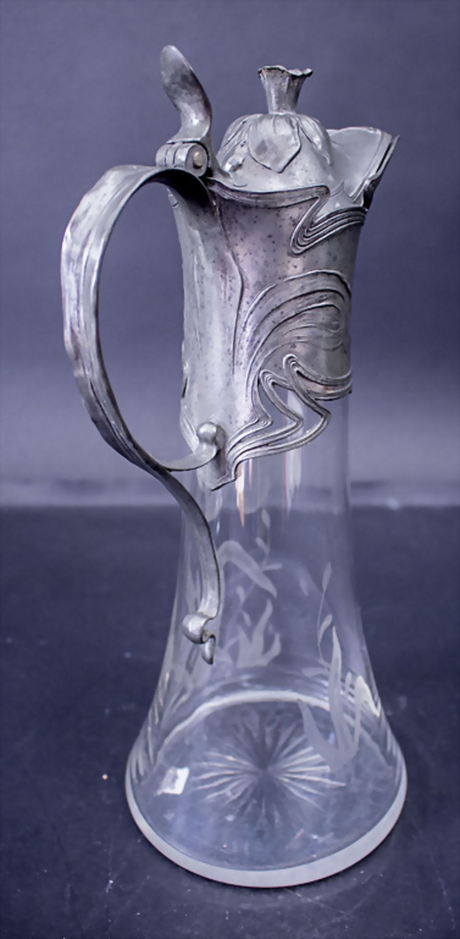 Jugendstil Karaffe / An Art Nouveau carafe, um 1900 - Bild 4 aus 5