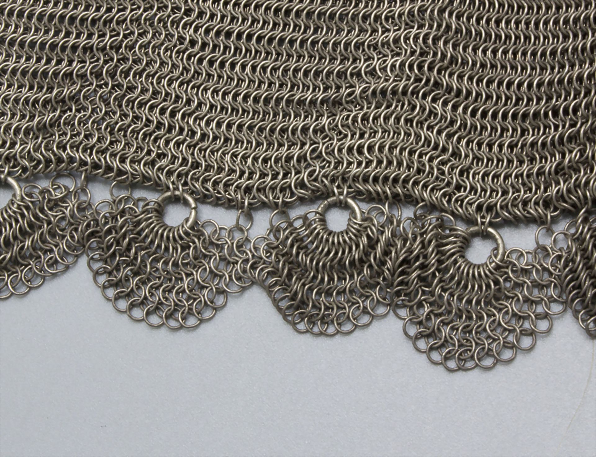 Abendtasche / Kettentasche / A silver chain bag, Frankreich, um 1870 - Image 5 of 5