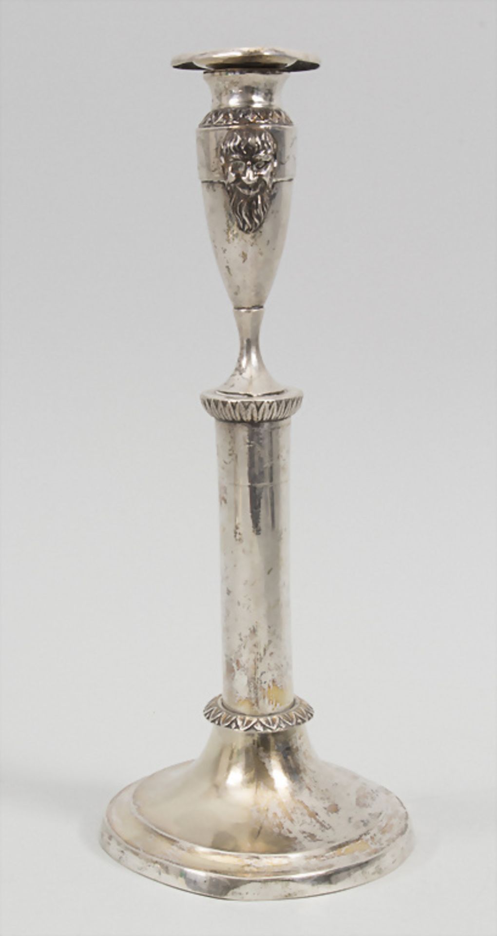 Paar Empire Kerzenleuchter / A pair of silver candlesticks, Wilhelm Hessenberg, Frankfurt am ... - Image 6 of 19