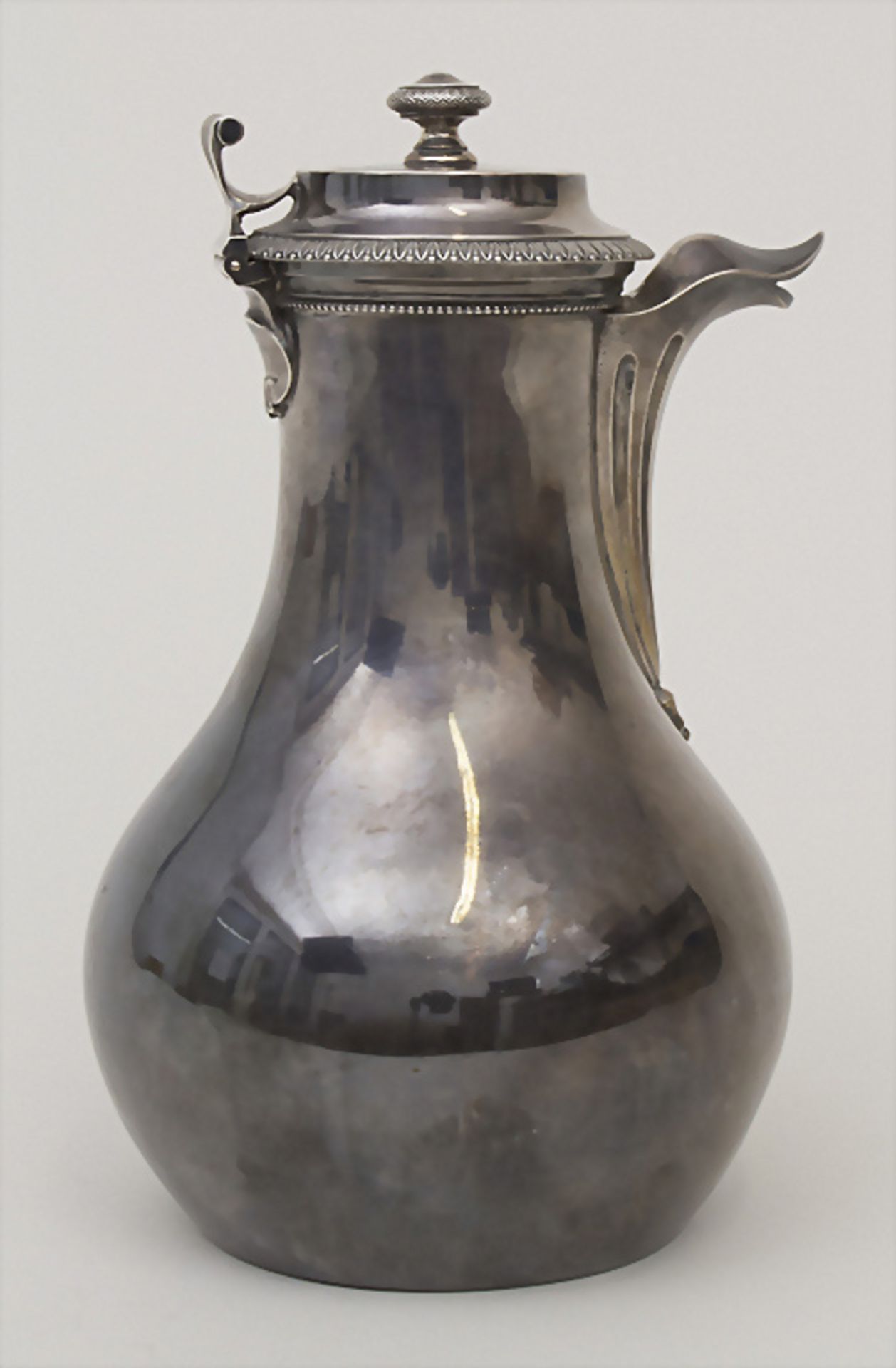 Heißwasser-Kanne / A silver verseuse, Jean Pierre Famechon, Paris, um 1820 - Bild 2 aus 11