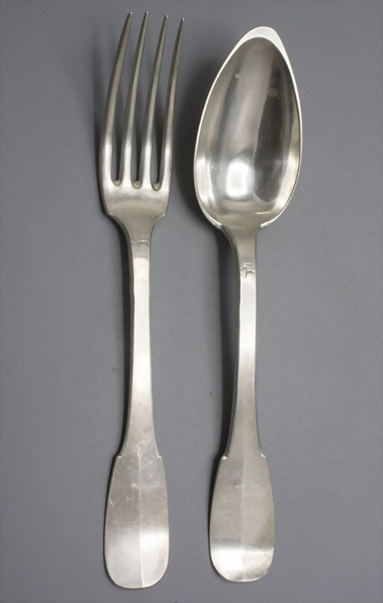 23 Teile Restbesteck / 23 pieces of silver cutlery, Marseille, 1770-1820 - Image 11 of 17