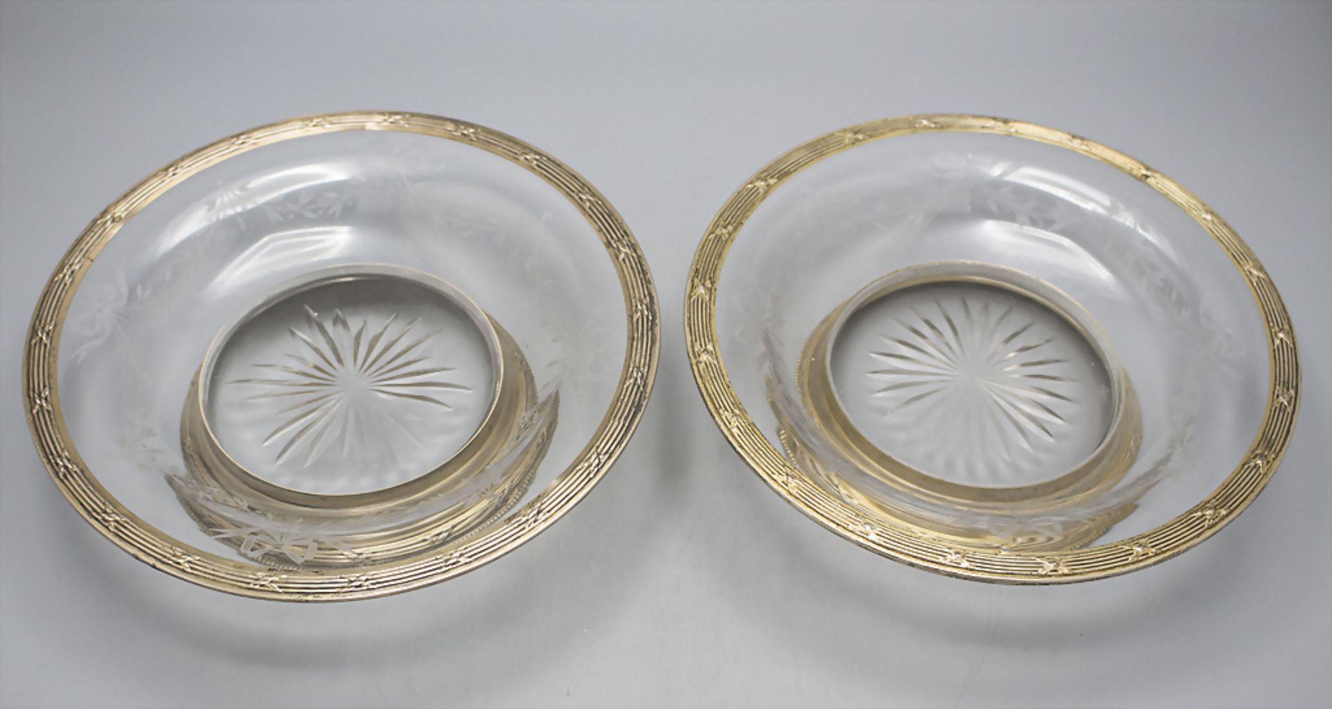Paar Tazza / A pair of silver Tazza, Langriffoul & Laval, Paris, um 1910