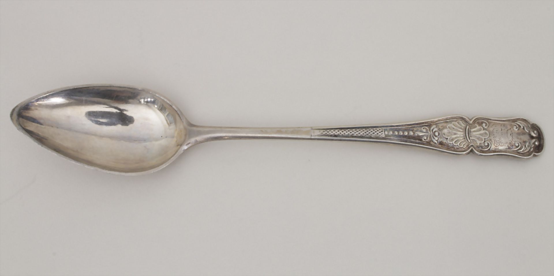 6 Teelöffel / 6 silver tea spoons, um 1800 - Image 3 of 6