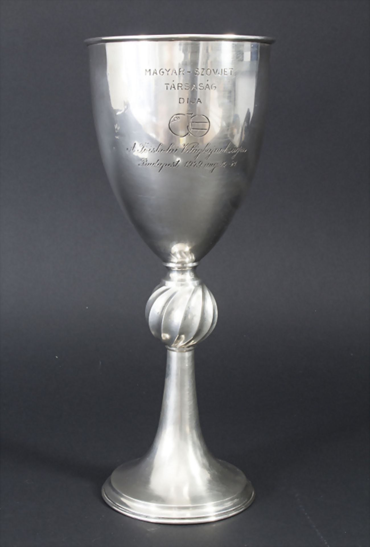 Pokal / A silver cup, Budapest, 1949