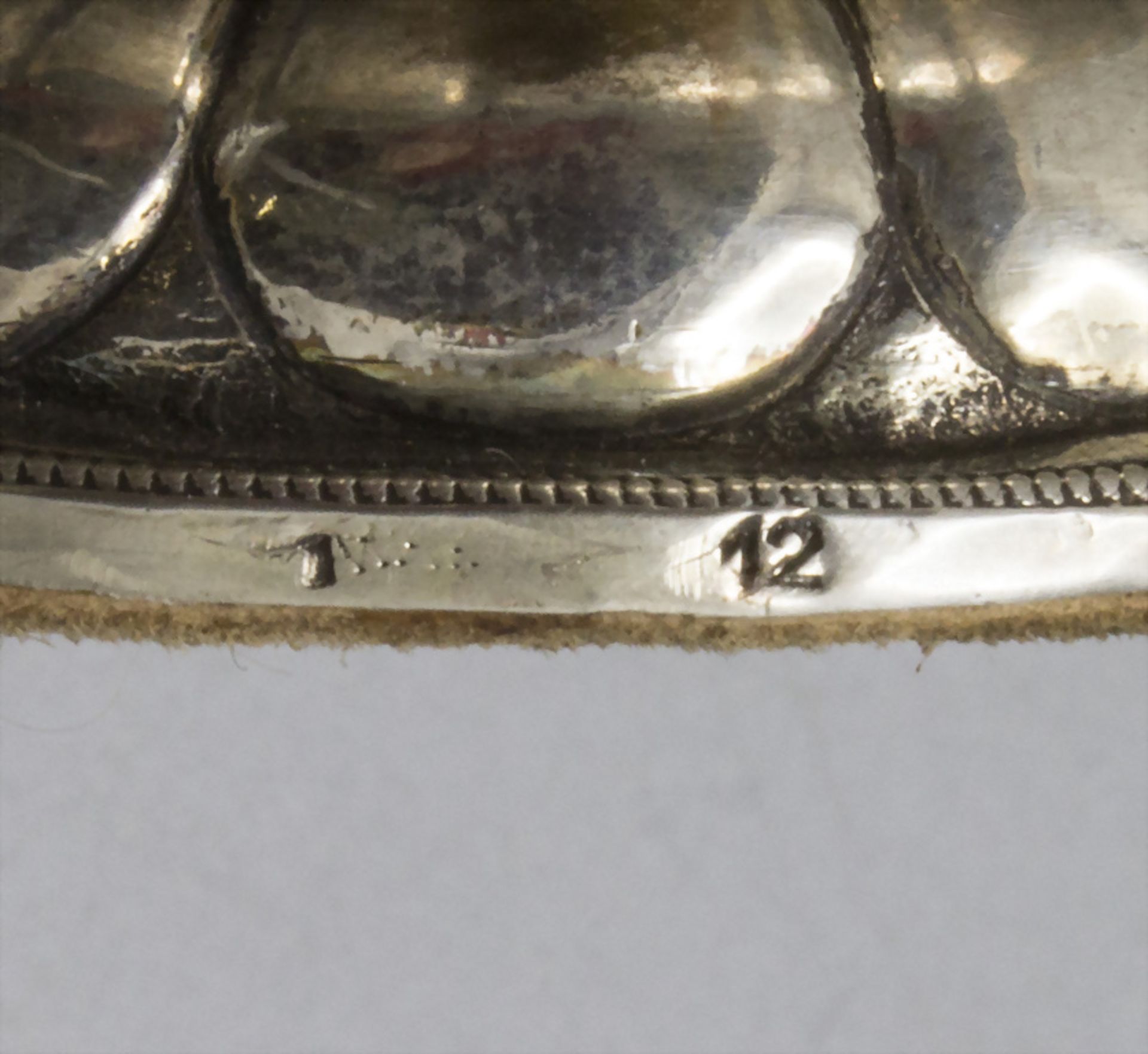 Zuckerstreuer / Poudreuses à sucre en argent / A silver sugar shaker, deutsch, 19. Jh. - Image 8 of 8