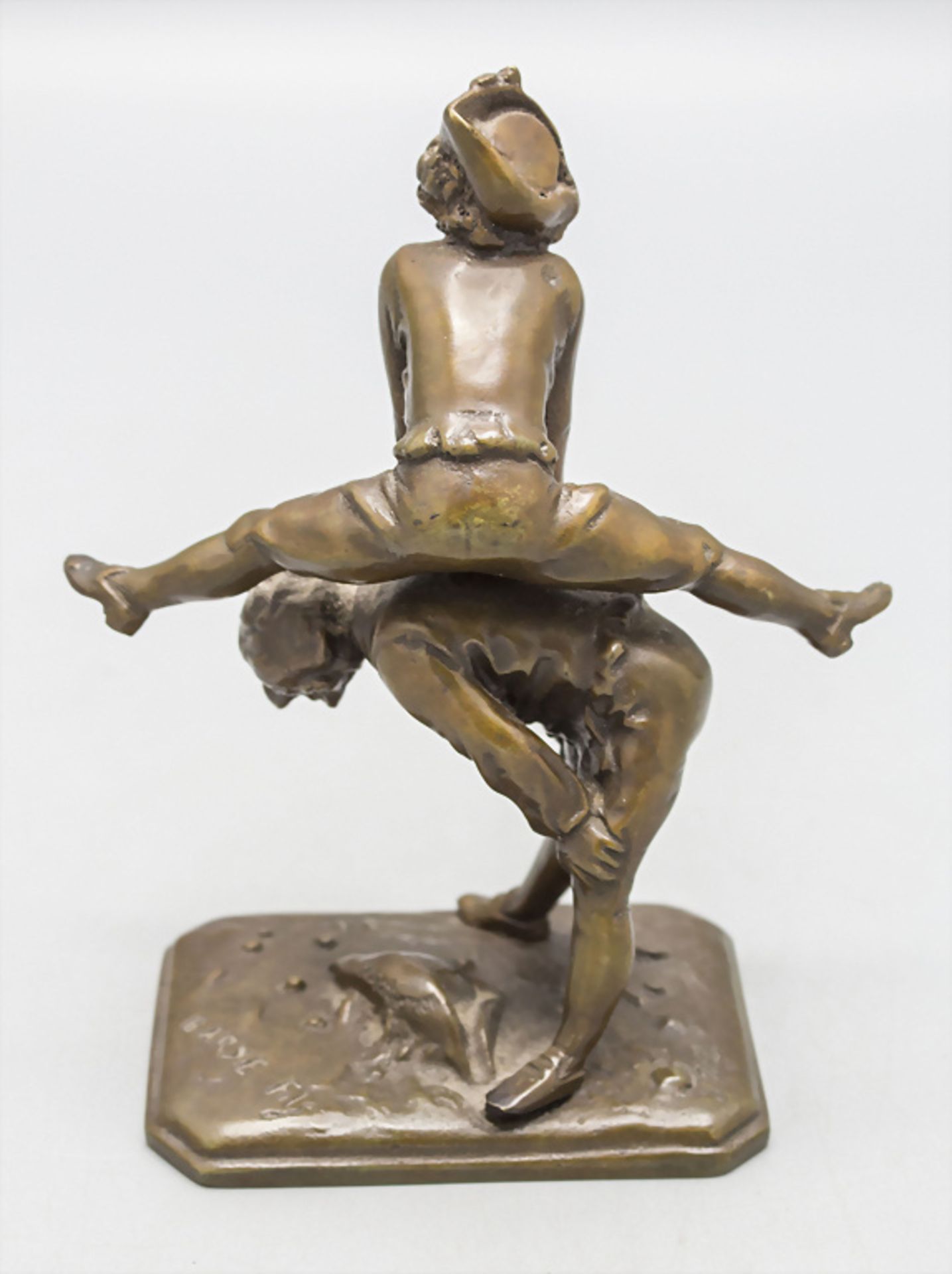 Bronzeplastik 'Spielende Jungen' / A bronze figure 'Two boys playing with each other', ... - Bild 2 aus 6