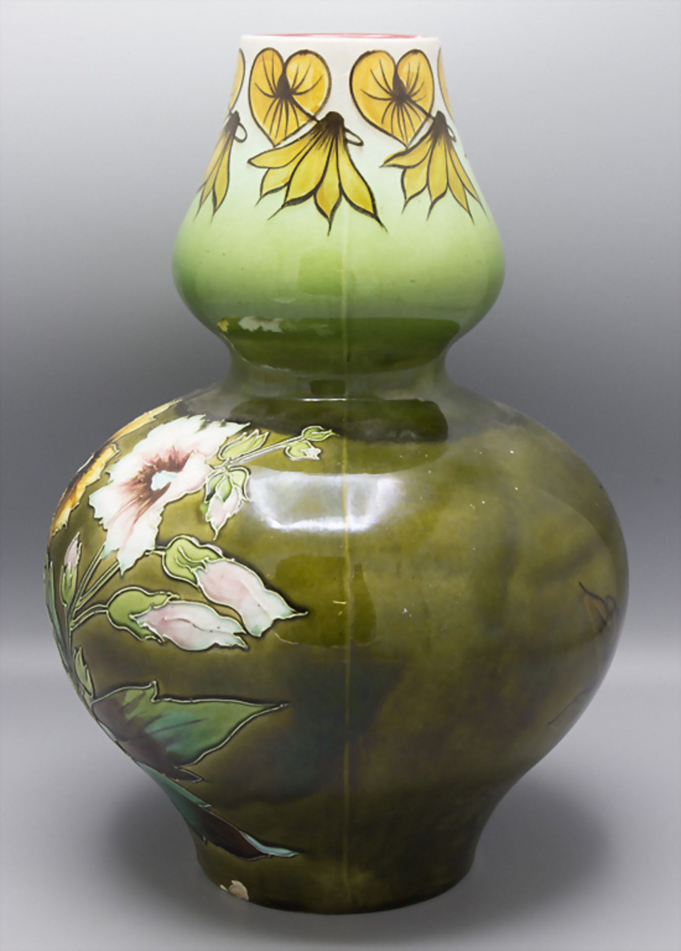 Paar Jugendstil Vasen mit Blumendekor / A pair of Art Nouveau vases with flowers, Frankreich, ... - Bild 11 aus 14