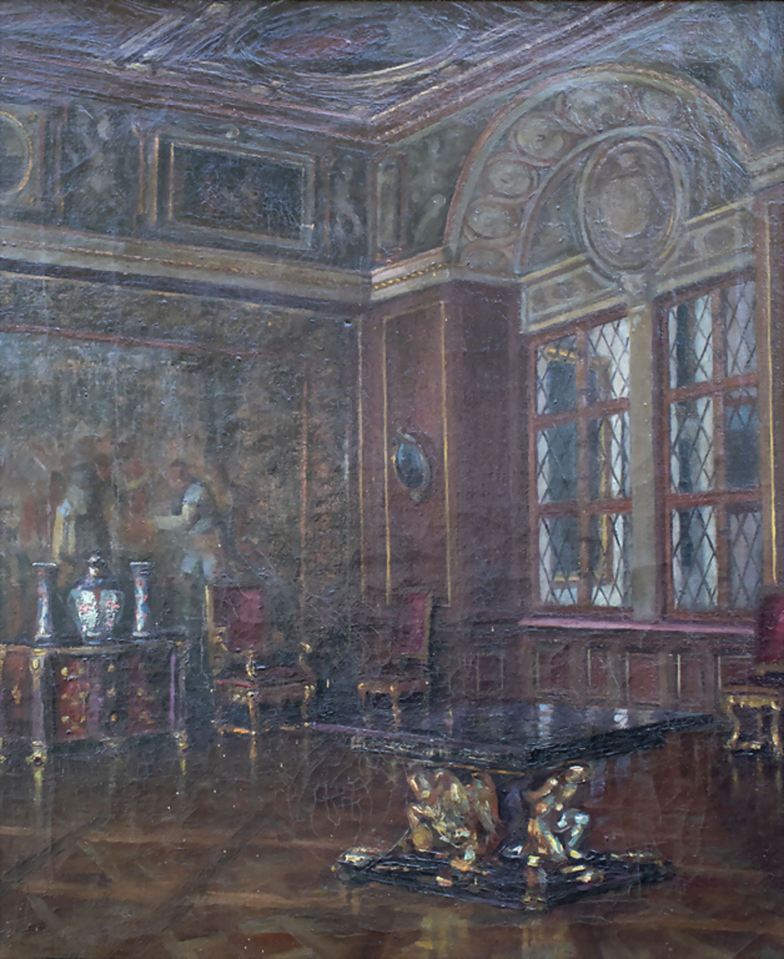 Friedrich GURLITT (1865-?), 'Trierzimmer (Vorsaal) in der Münchener Residenz', 1935