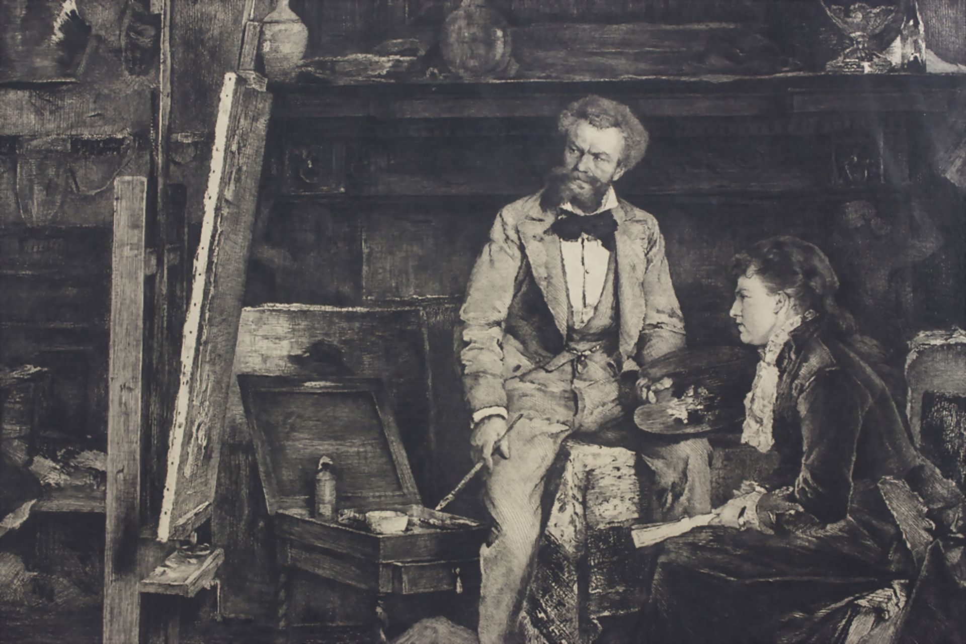 Mihály Munkácsy (1844-1900), 'Das Atelier des Künstlers' / 'The studio of the artist', 1876 - Image 6 of 10