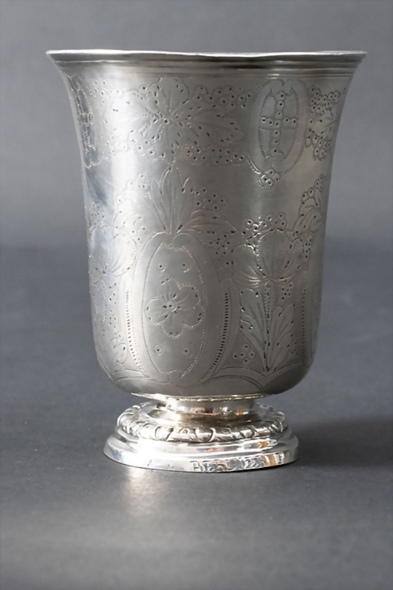 Glockenbecher / A bell shaped silver beaker, Jean Francois Bechard, Orleans, 1775-1781