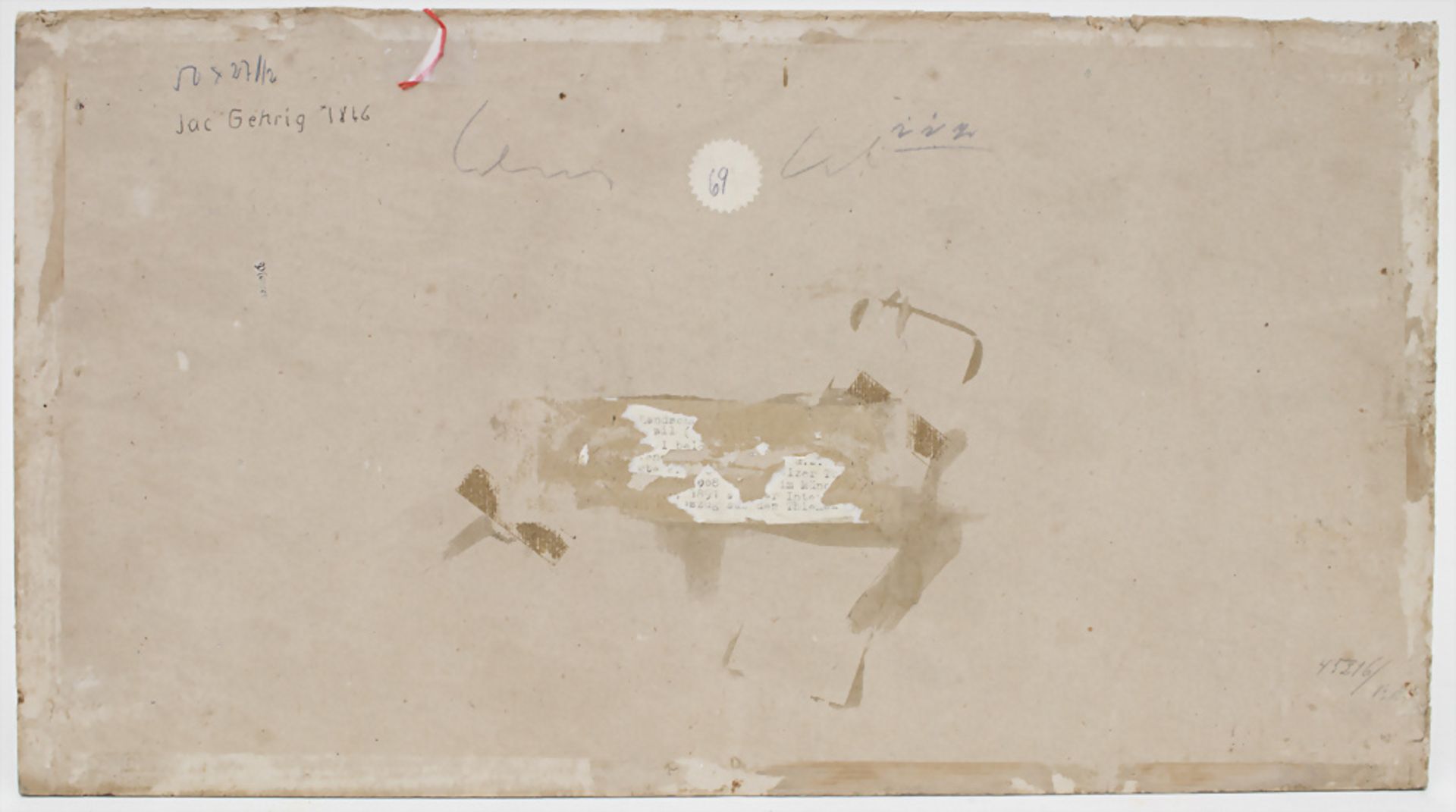 Jacob Gehrig (1846-1922), 'Weite Landschaft mit Hirtenpaar und Ziegen' / 'A landscape with ... - Bild 5 aus 5