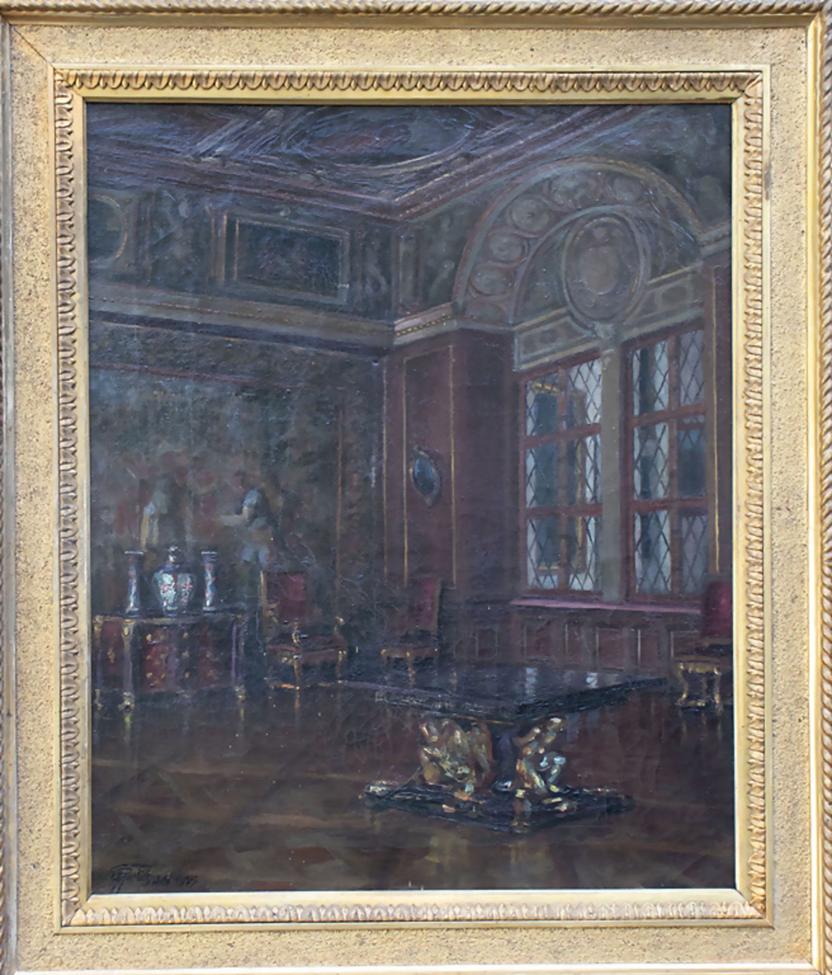 Friedrich GURLITT (1865-?), 'Trierzimmer (Vorsaal) in der Münchener Residenz', 1935 - Bild 2 aus 11