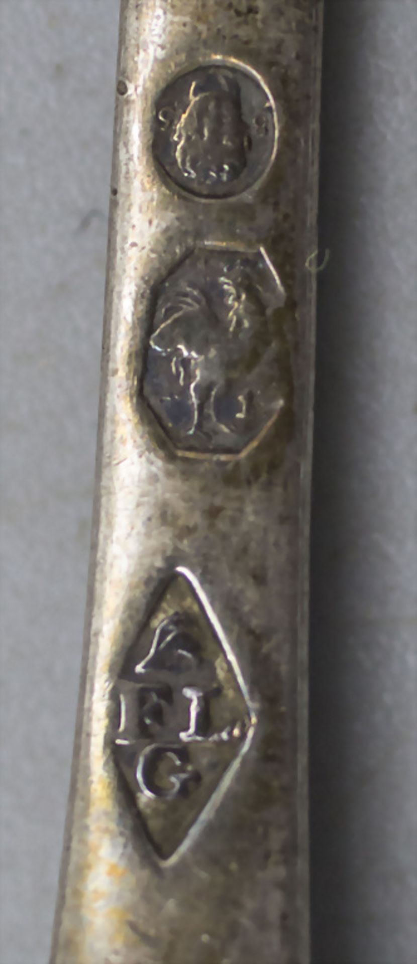 12 Empire Löffel / A set of 12 Empire silver spoons, Francois-Louis Galtignez, Paris, 1811-1819 - Bild 3 aus 4