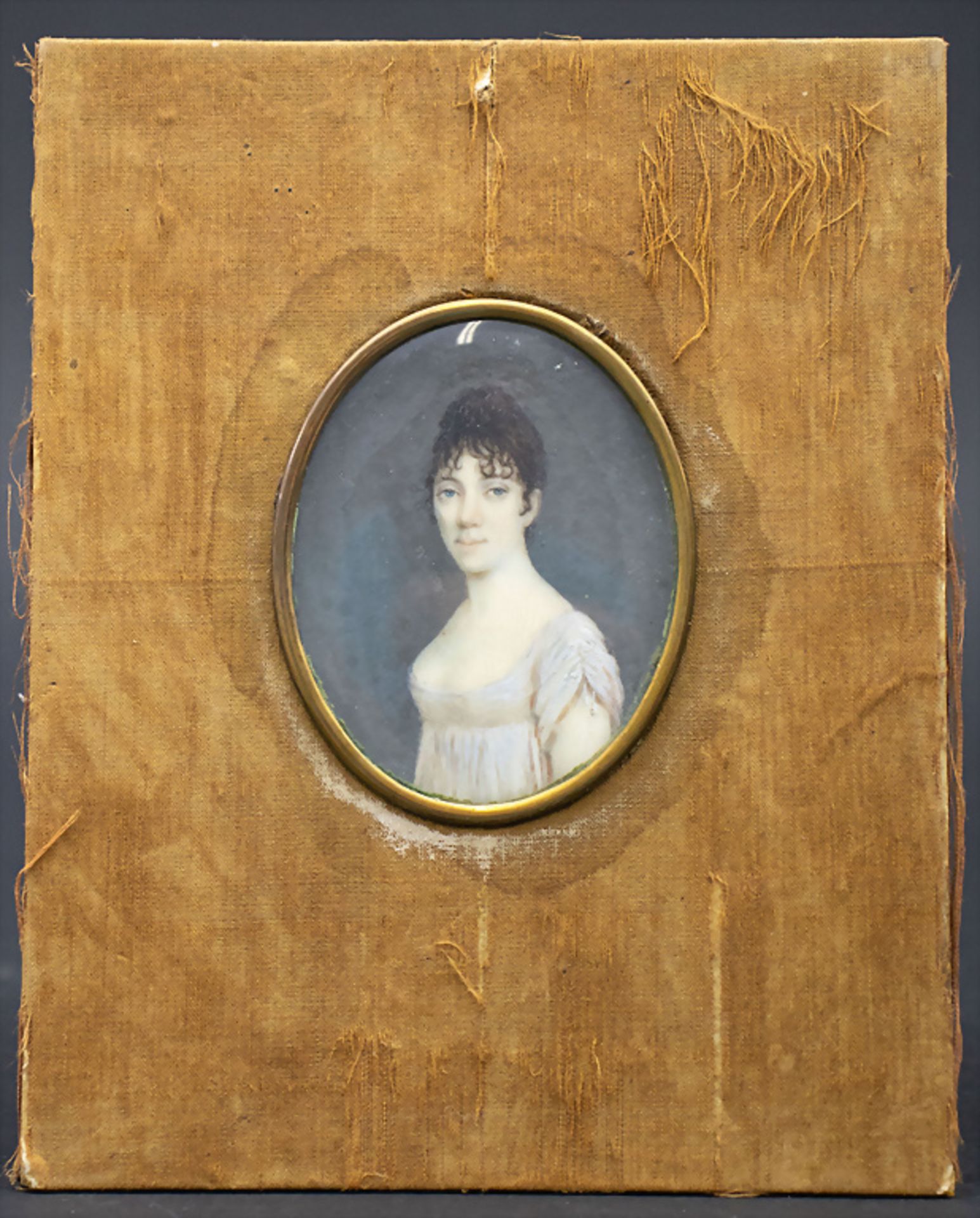 Miniatur Porträt 'Antoinette Dubrie de Saint-Olympie - Comtesse de Gaalon' / A miniature portrait - Image 4 of 5