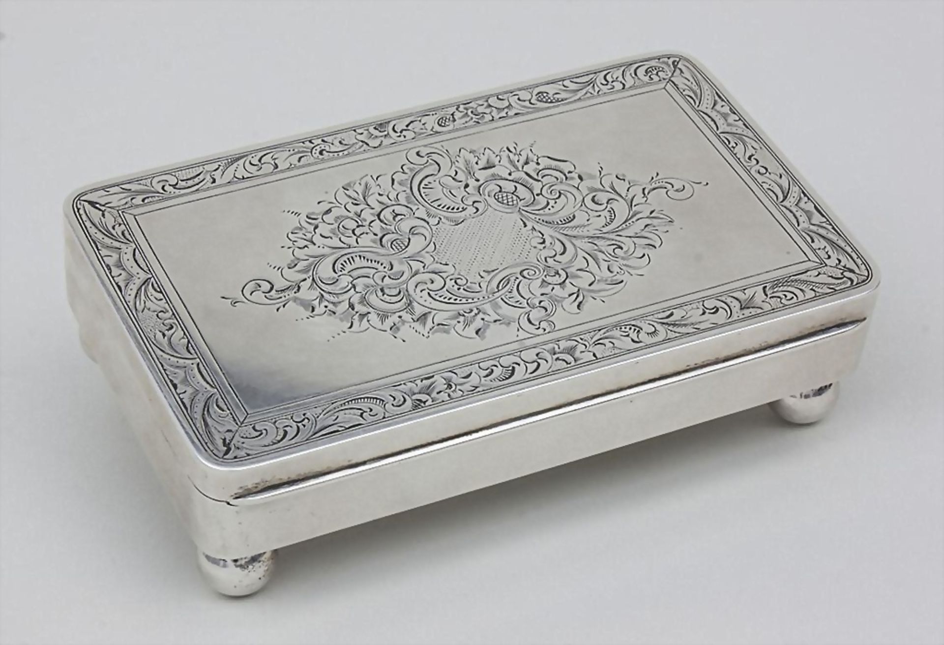 Rokoko Dose / Silver Rococo Box, Deutsch/German, ca. 1760