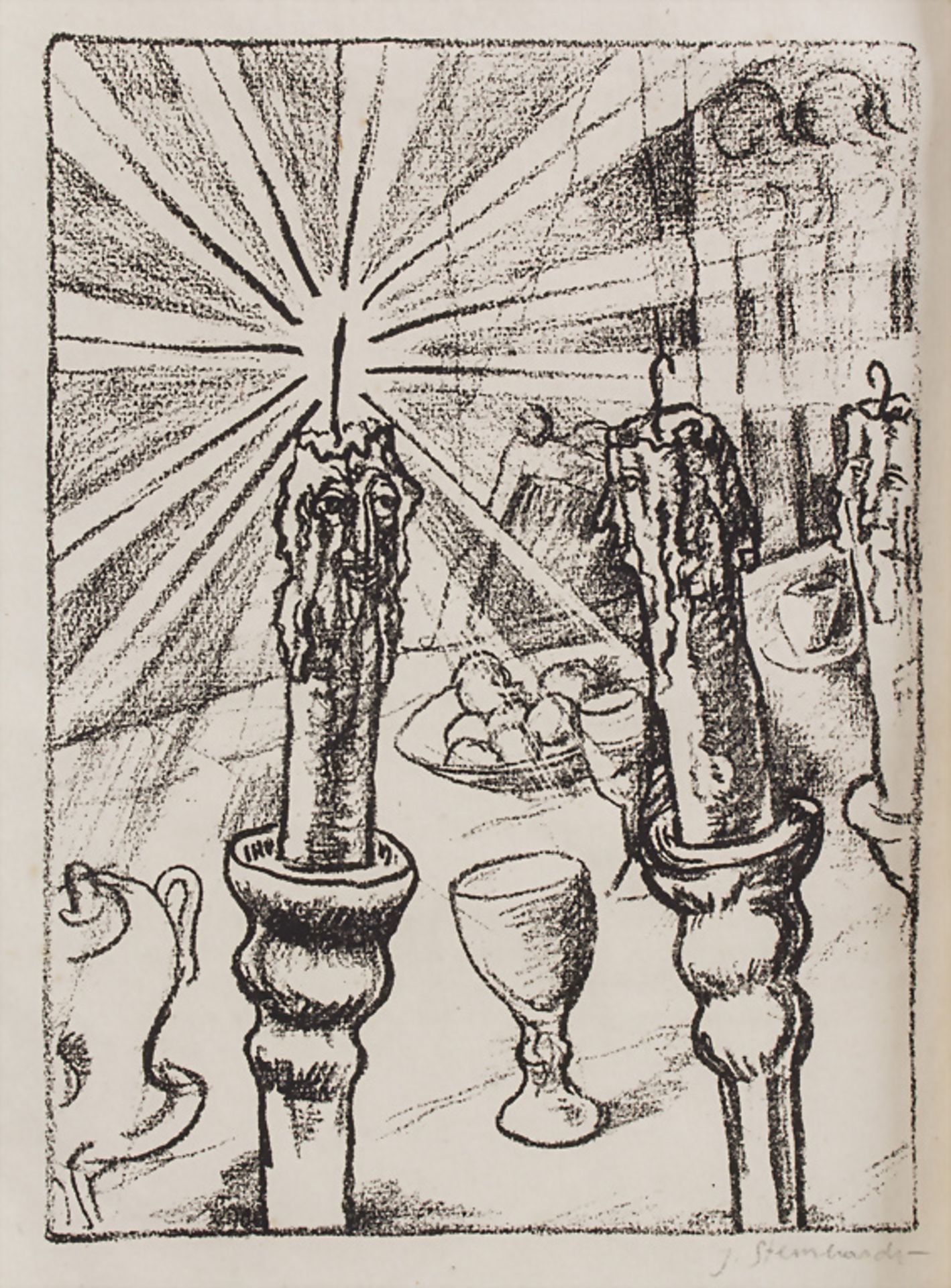 Jacob Steinhardt (1887-1968), 'Zwei Lithografien' / 'Two lithographs', 20. Jh. - Bild 4 aus 4