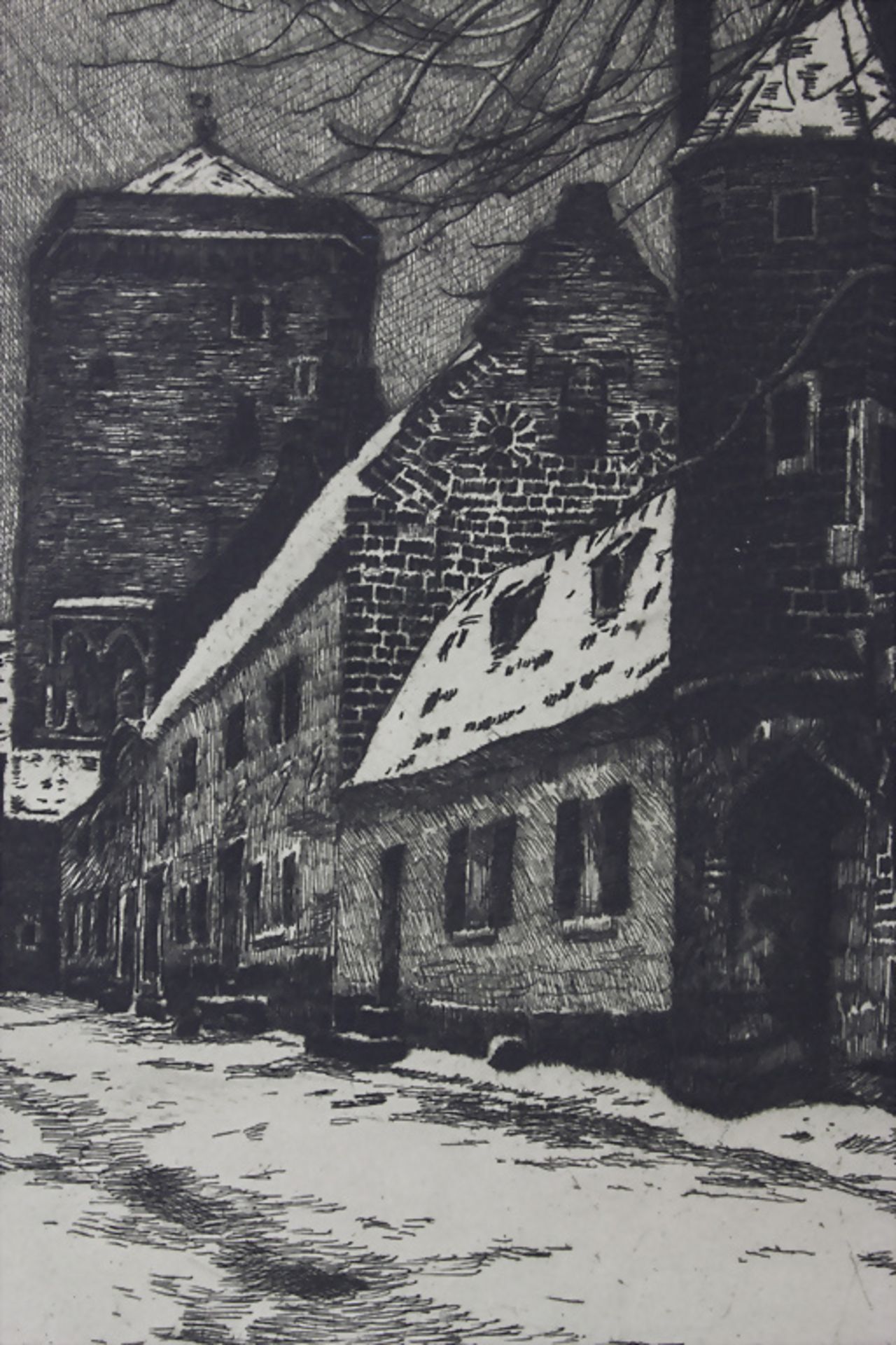 August Kaul (1873-1949), 'Stadtansicht am Niederrhein' / 'A city view on the Lower Rhine', 20.Jh. - Image 5 of 5
