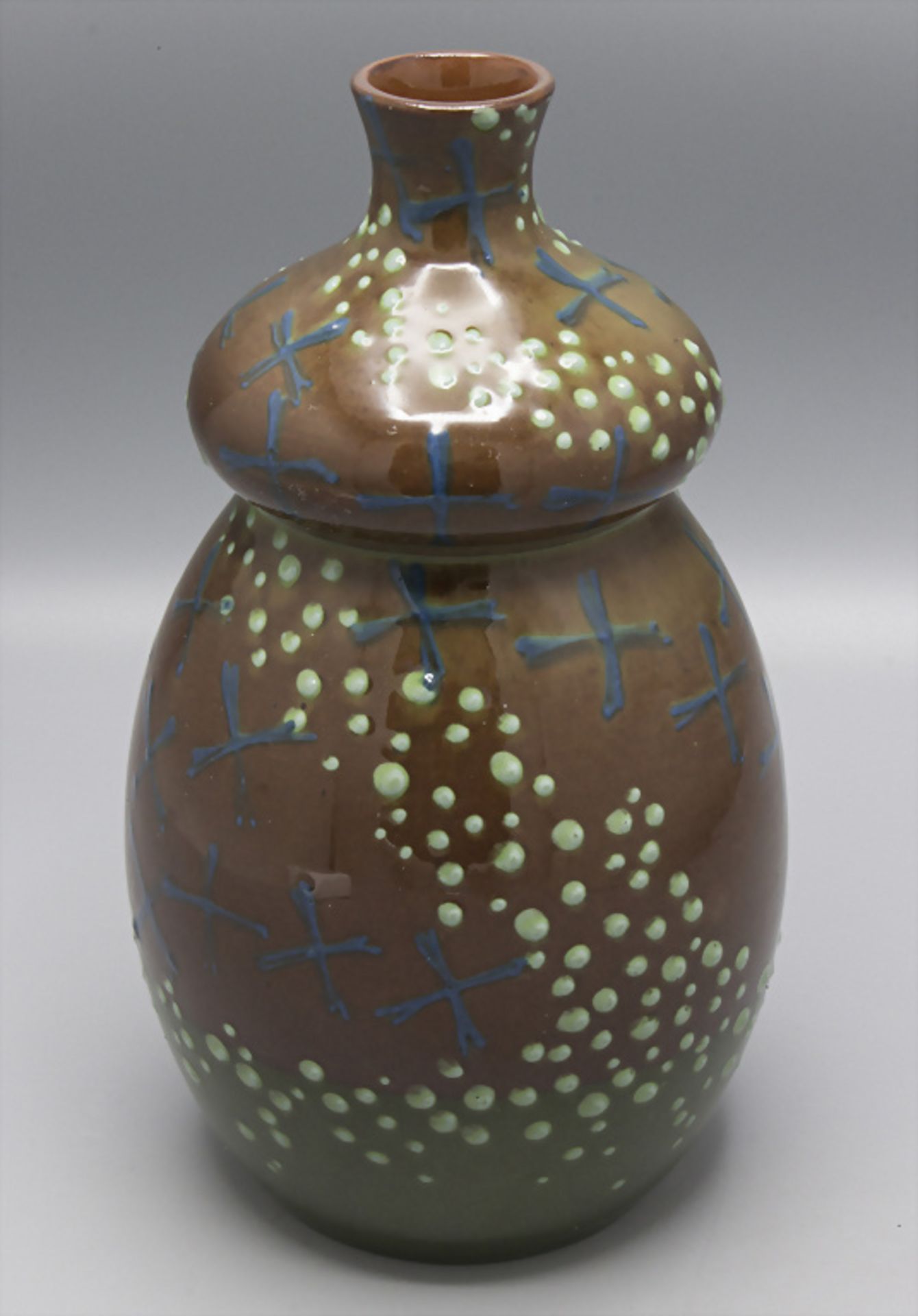 Jugendstil Vase / An Art Nouveau vase, Utzschneider & Cie., Sarreguemines, um 1900 - Bild 2 aus 4