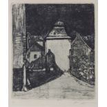 Artur Zahn (1882-1970), 'Dorfstraße bei Nacht' / 'A village street by night', 20. Jh.