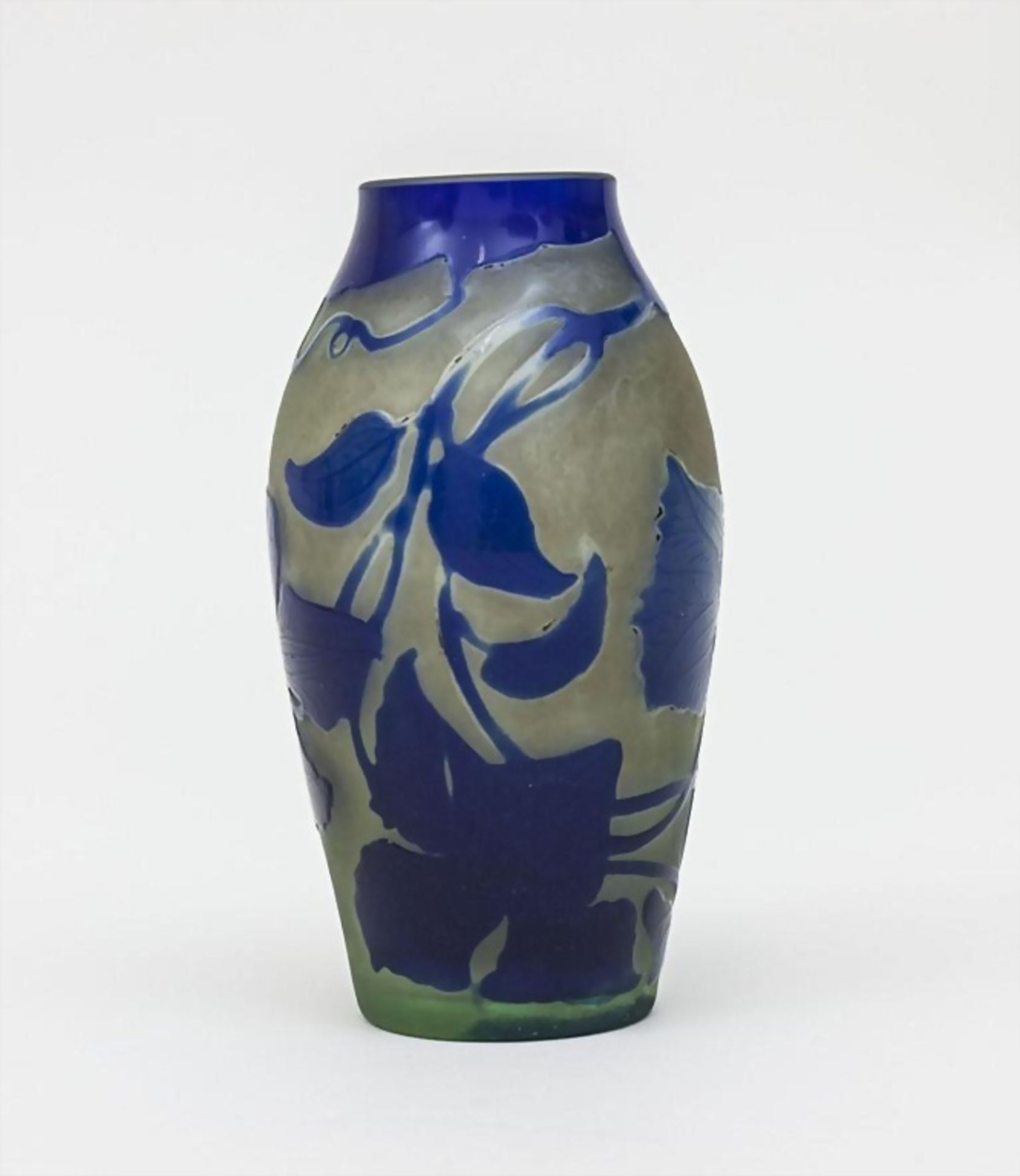 Vase mit Kapuzinerkresse/Art Nouveau Vase With Nasturtium, D'Argental, Ecole de Nancy um 1920