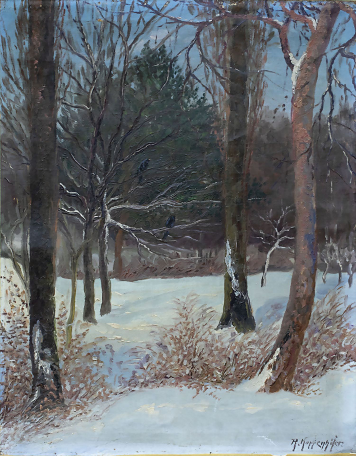 Rudolf KOPPENHÖFER (1876-1951) 'Winterlandschaft' / 'Winter landscape', um 1915 - Bild 2 aus 4