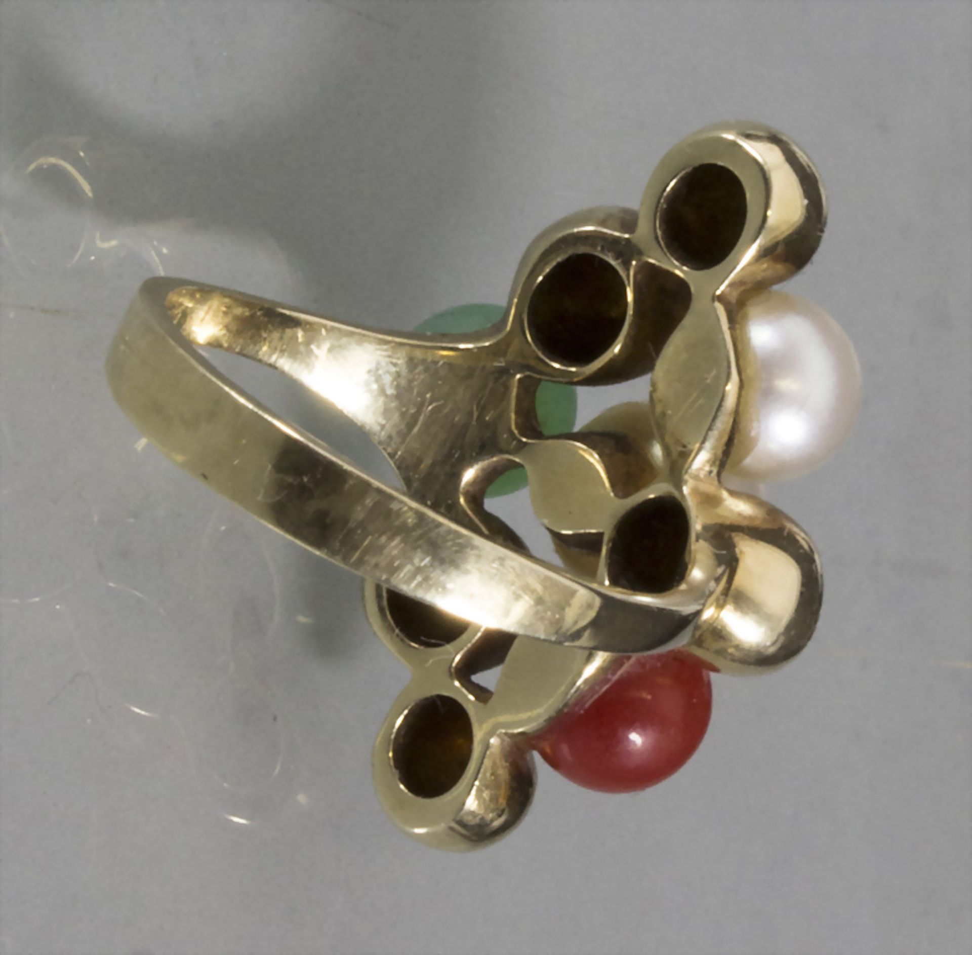 Damenring / A ladies 14ct gold ring, um 1970 - Bild 2 aus 2
