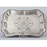 Prunk-Tablett / A large silver tray, Galtes, Barcelona, 19. Jh.