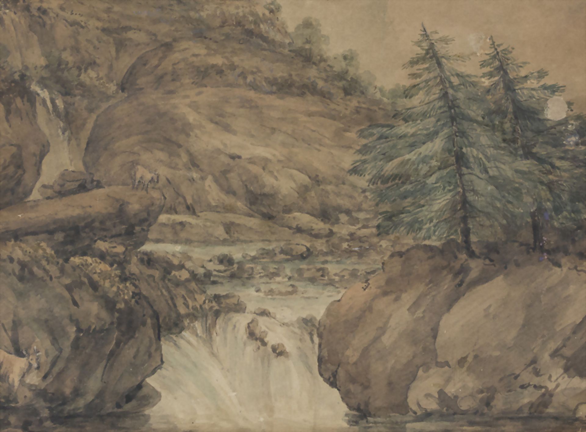 Lászlo B. Mednyanszky (1852-1919), 'Landschaft mit Wasserfall' / 'A landscape with a ... - Bild 3 aus 5