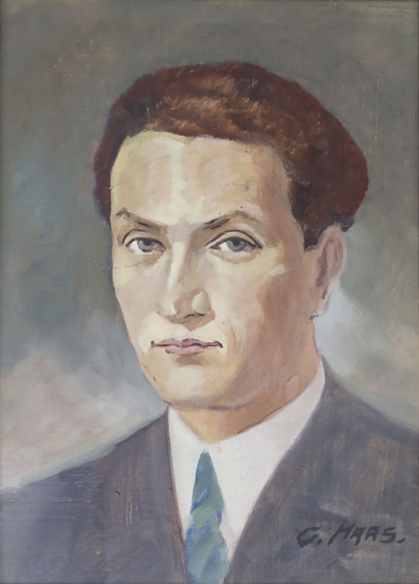Gustav HAAS (1889-1953), 'Herrenporträt' / 'A portrait of a gentleman', 1. Hälfte 20. Jh.