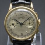 Herrenarmbanduhr / Chronograph / An 18k gold men's wristwatch, Eberhard & Co, Chaud de Fonds, ...