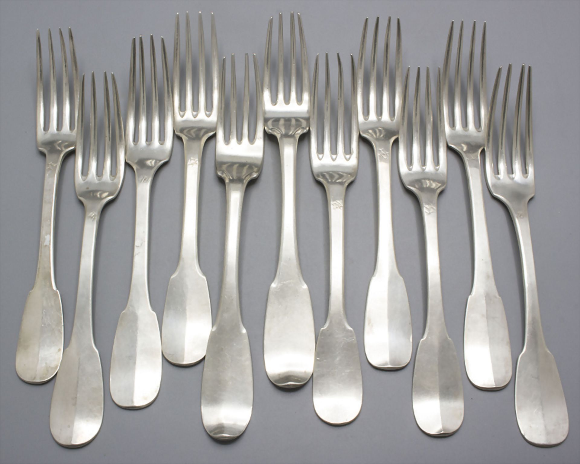 23 Teile Restbesteck / 23 pieces of silver cutlery, Marseille, 1770-1820 - Image 2 of 17