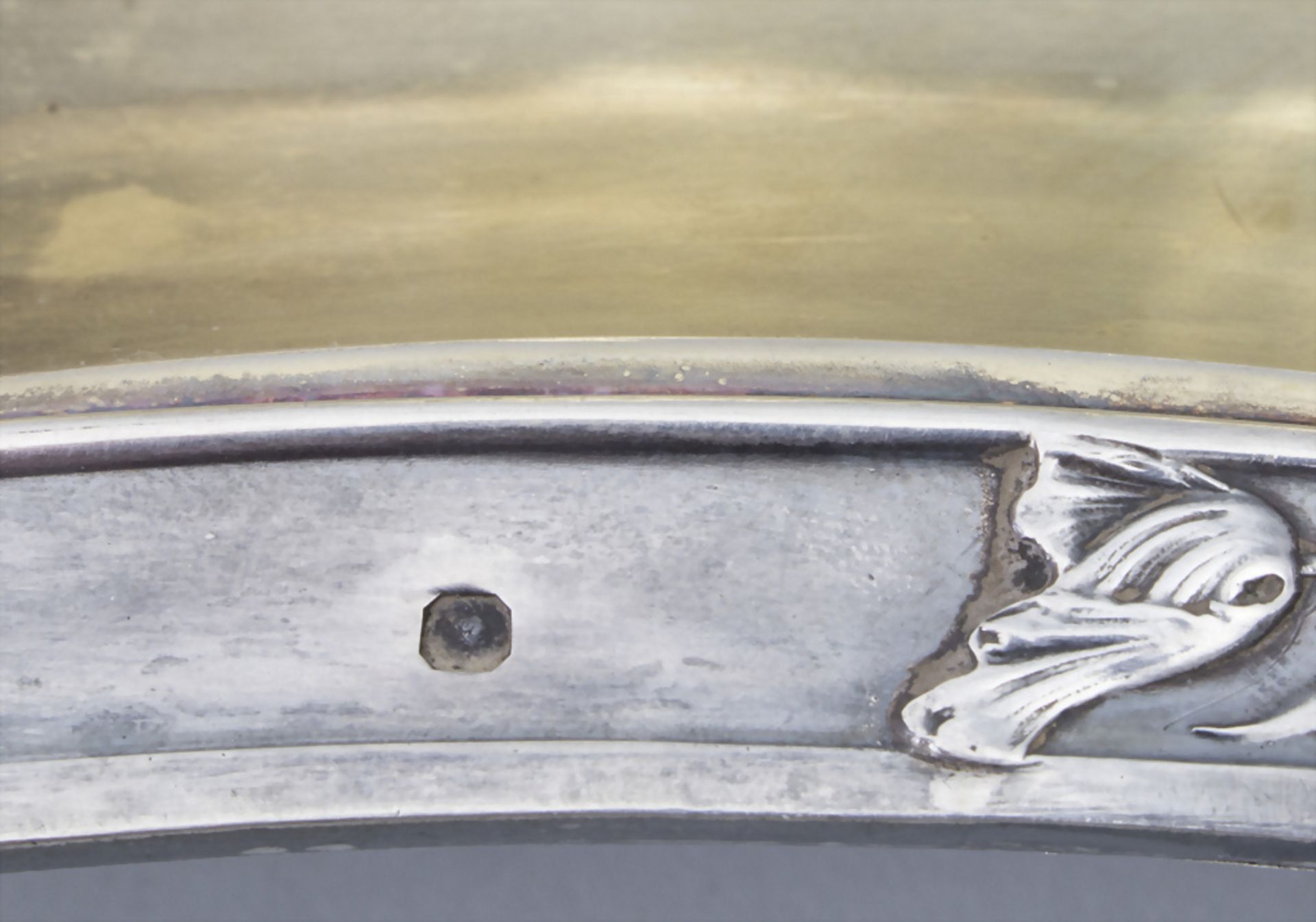 Jugendstil Anbietschale / An Art Nouveau silver tray, Armand Gross, Paris, nach 1893 - Image 9 of 9