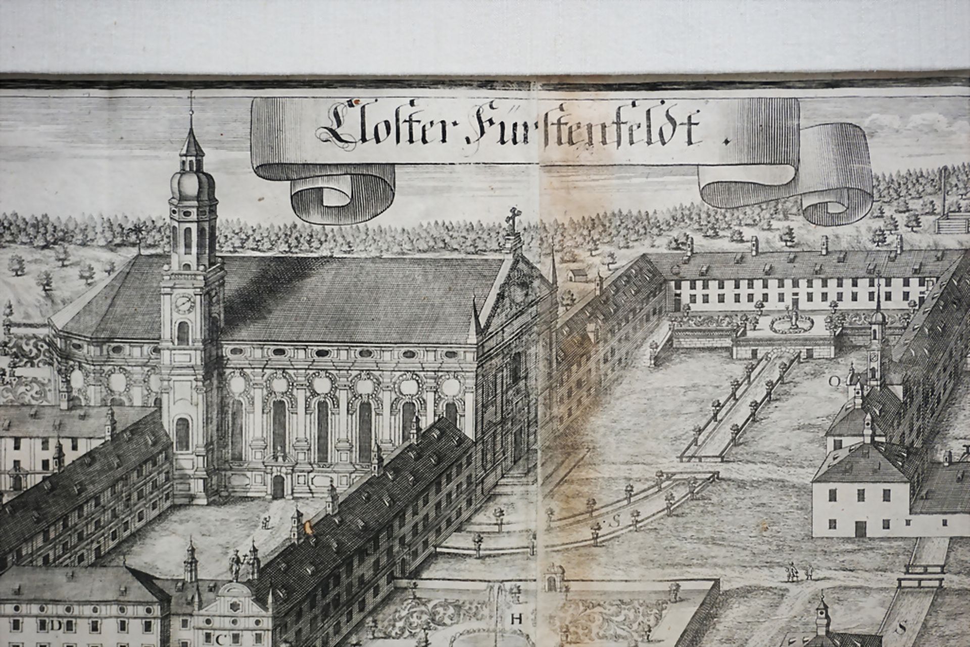 Kupferstich 'Kloster Fürstenfeldt' in Fürstenfeldbruck bei München / A copper engraving, um 1700 - Bild 3 aus 6