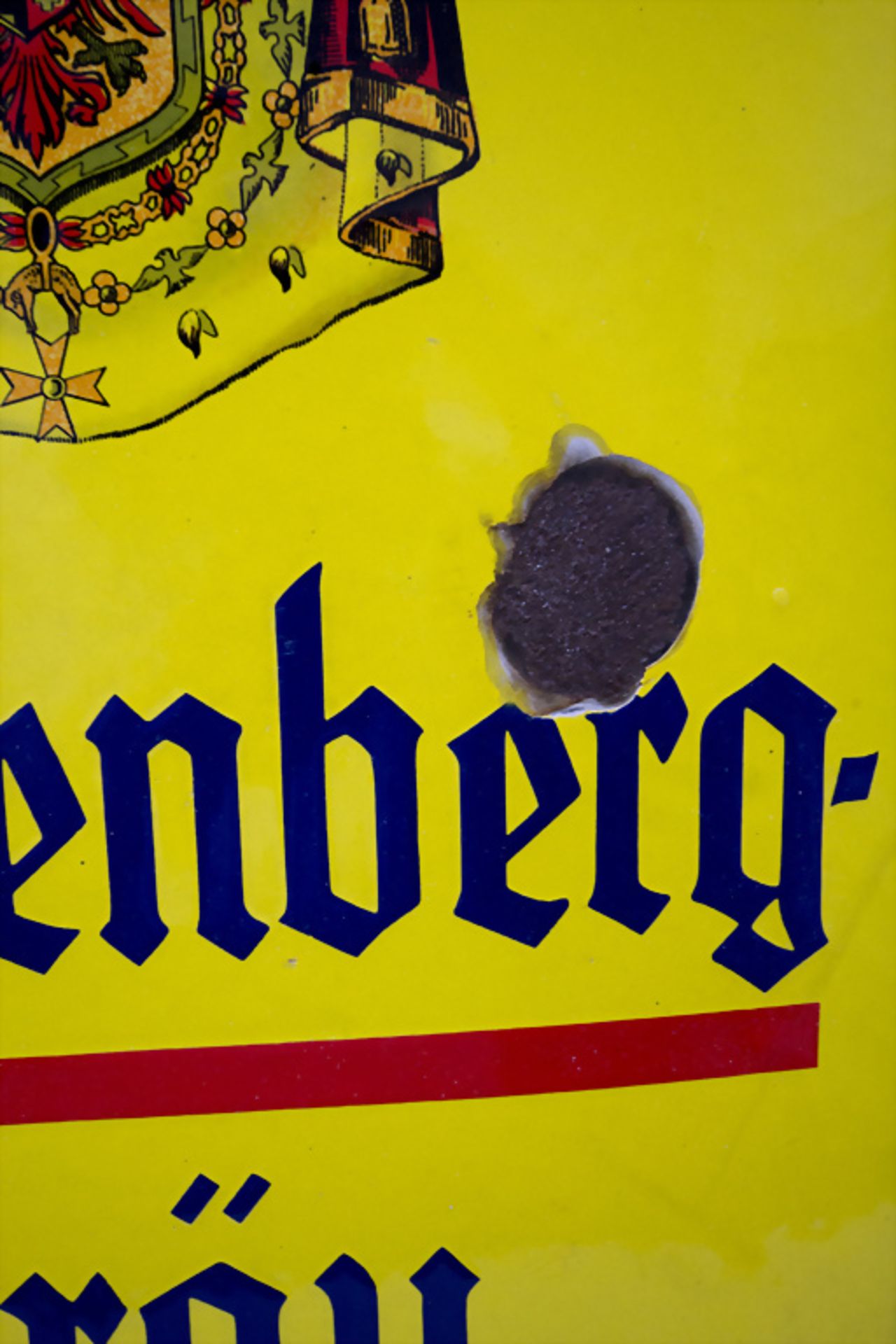 Emailschild / Reklameschild, Brauerei 'Fürstenberg Bräu Donaueschingen', um 1925 - Image 5 of 5