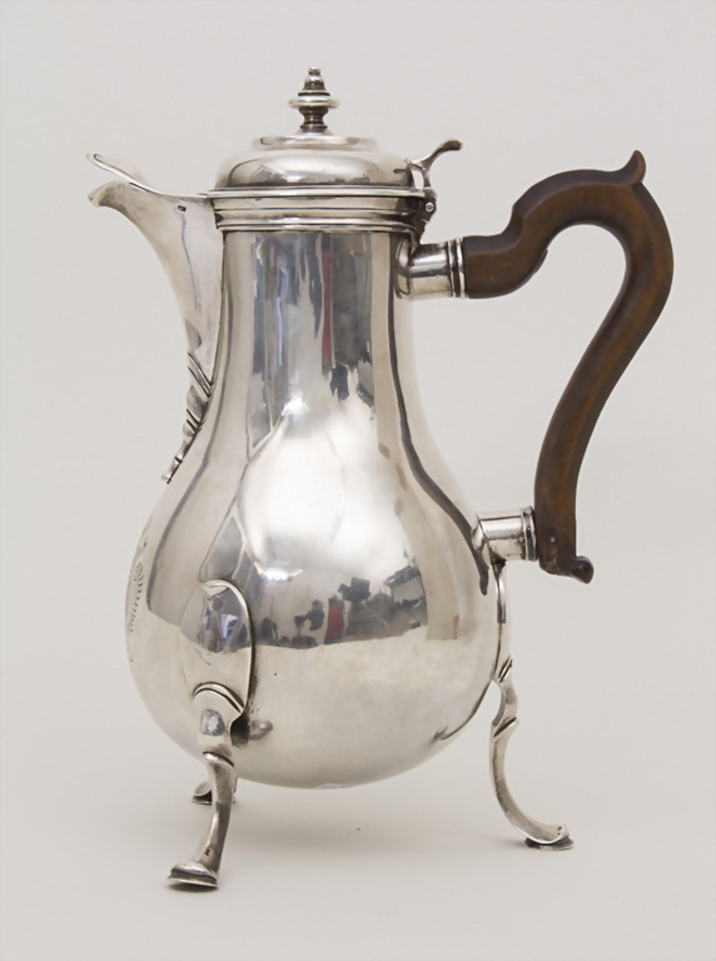 Barock Kanne / Verseuse / A silver coffee pot, Jean-Pierre Dautun (1704-1768), Morges bei ... - Image 6 of 11