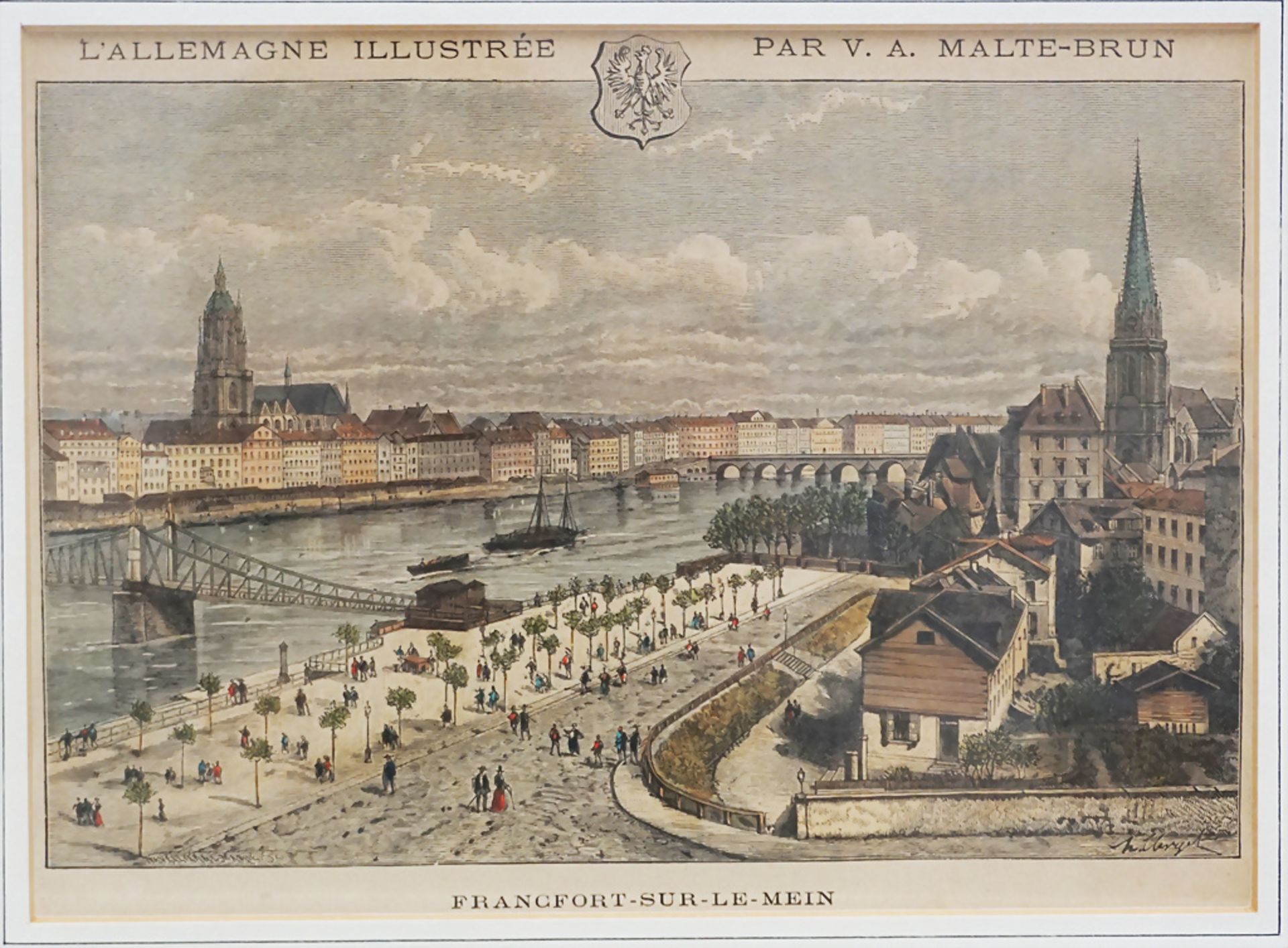 Frankfurt am Main, nach Clerget aus Malte-Bruns 'L'Allemagne Illustrée', 1885