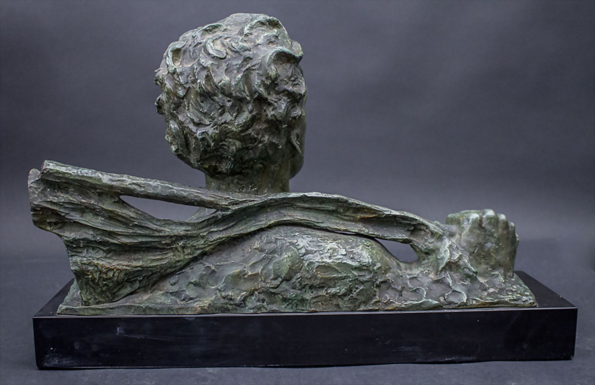 Alexandre Ouline (act. 1918-1940), Art Déco Bronzebüste / An Art Deco bronze bust, Belgien, um 1930 - Bild 5 aus 8