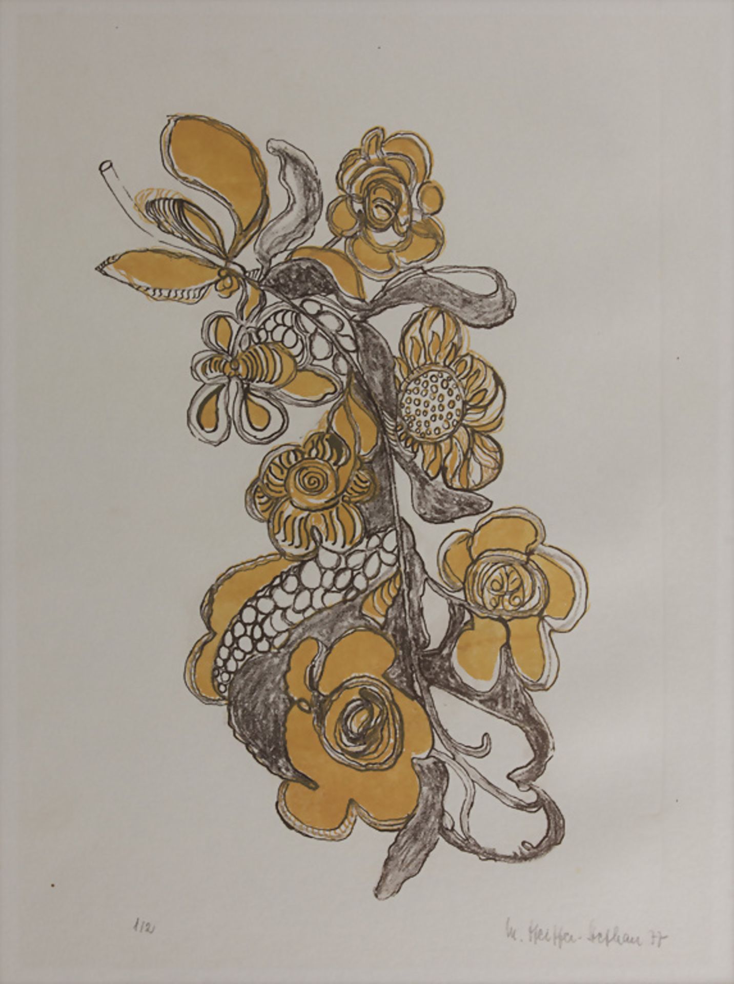 Maria Pfeiffer-Stephan (1908-1978), 'Blumen' / 'Flowers', 1977