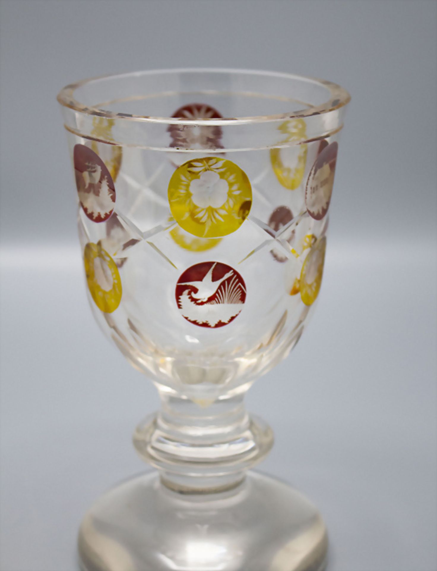 Großer Jagdbecher / A large glass hunting beaker, Böhmen, 19. Jh - Image 3 of 4