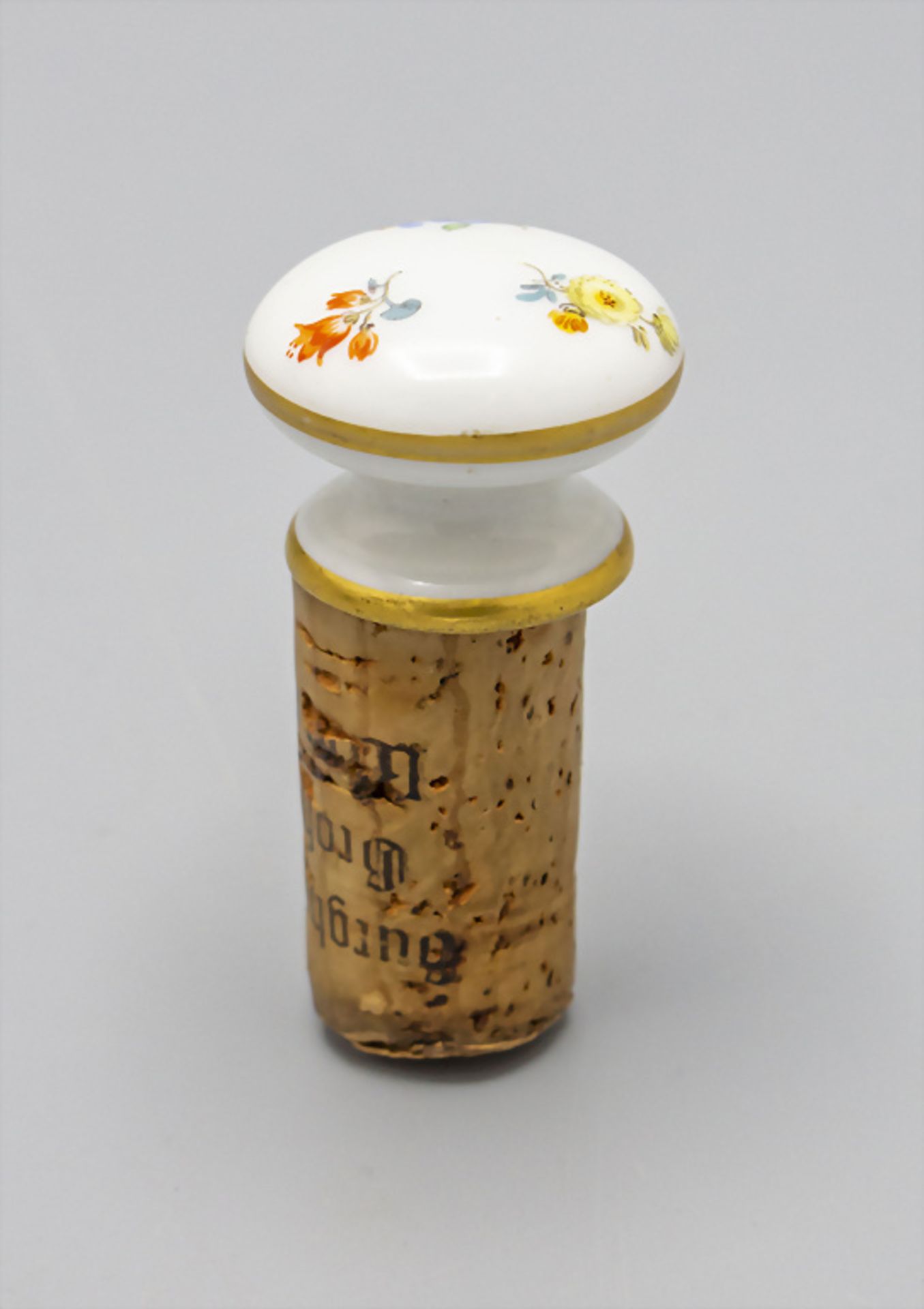 Flaschenstöpsel mit Streublumen / A bottle stopper with scattered flowers, Meissen, Ende 19. Jh. - Image 2 of 4