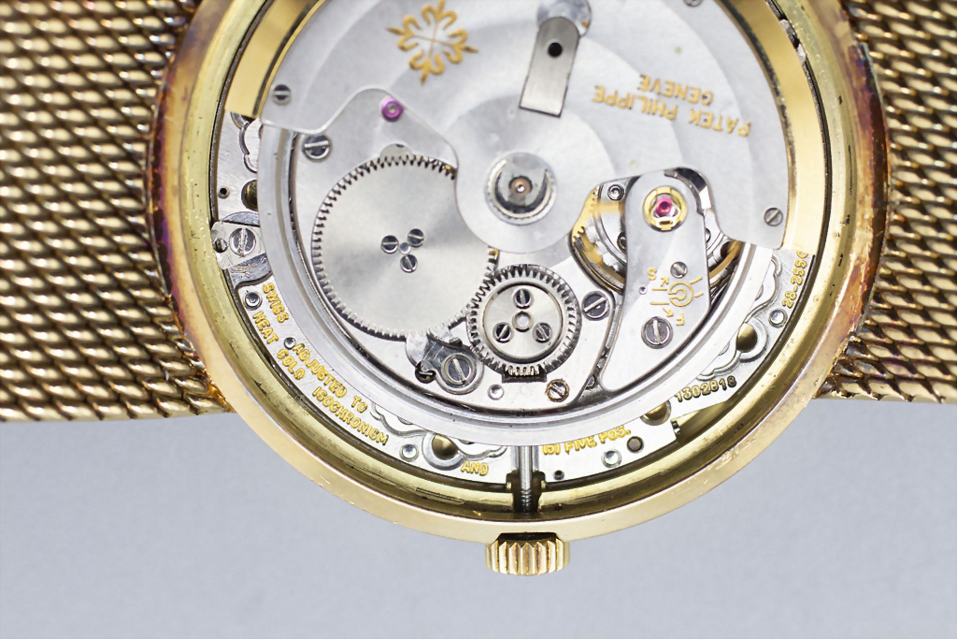 Herrenarmbanduhr / A men's 18 ct gold wristwatch, Patek Philippe, Swiss / Schweiz, um 1972 - Image 6 of 15