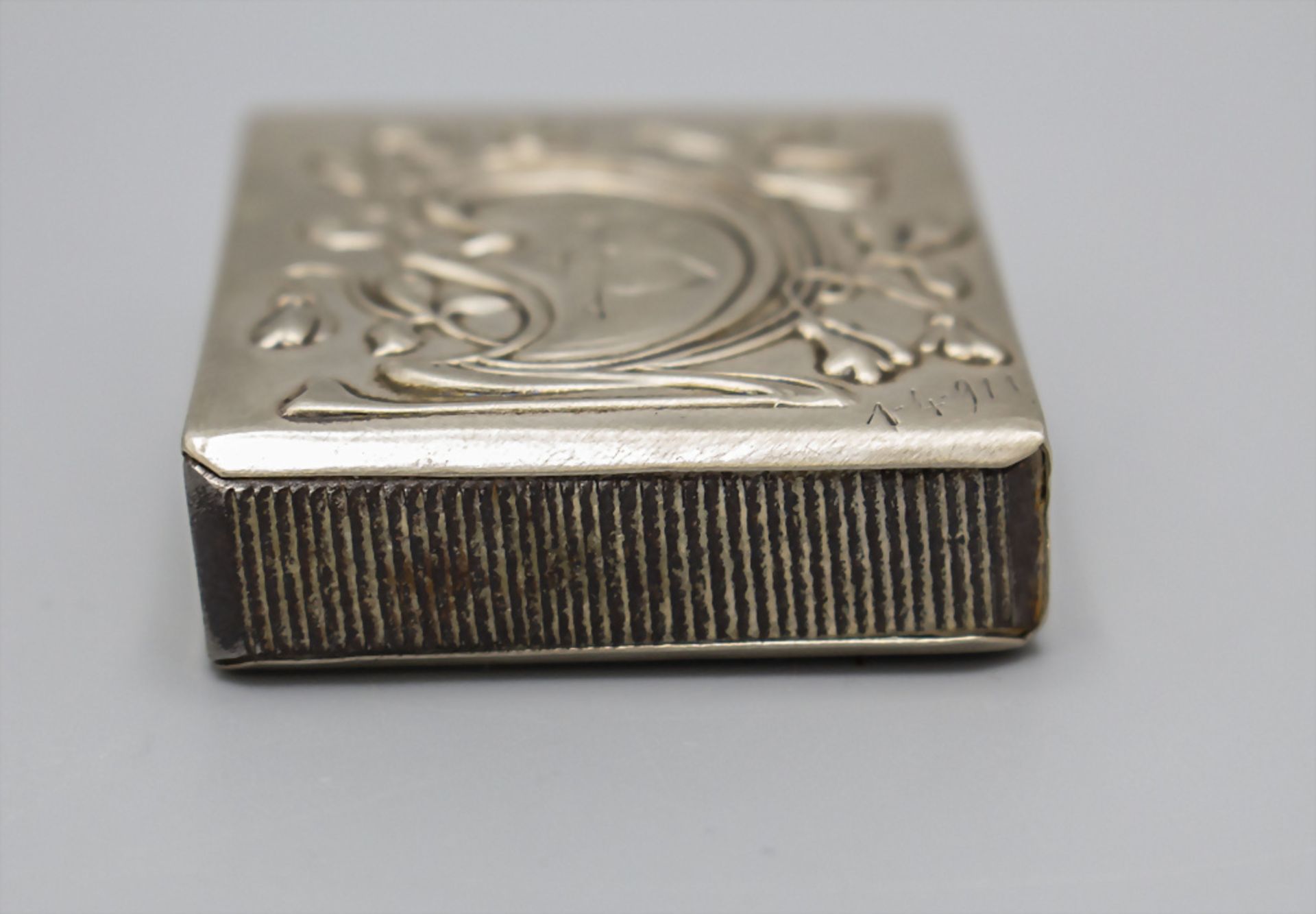 Jugendstil Streichholzetui / An Art Nouveau vesta case, um 1911 - Image 5 of 5