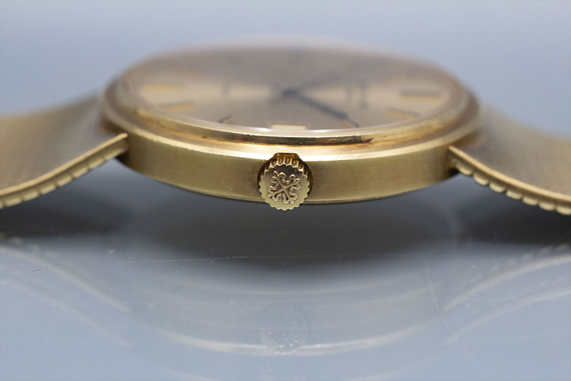 Herrenarmbanduhr / A men's 18 ct gold wristwatch, Patek Philippe, Swiss / Schweiz, um 1972 - Image 4 of 15