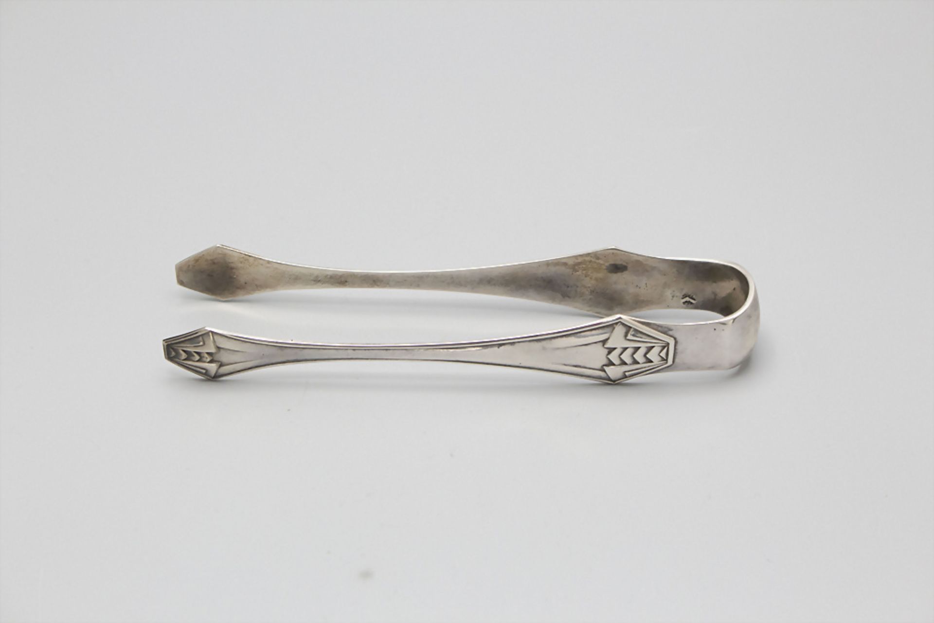 Art Déco Zuckerzange im Etui / Art Deco silver sugar tongs in a box, Léonce Florentin, Paris, ... - Image 2 of 3