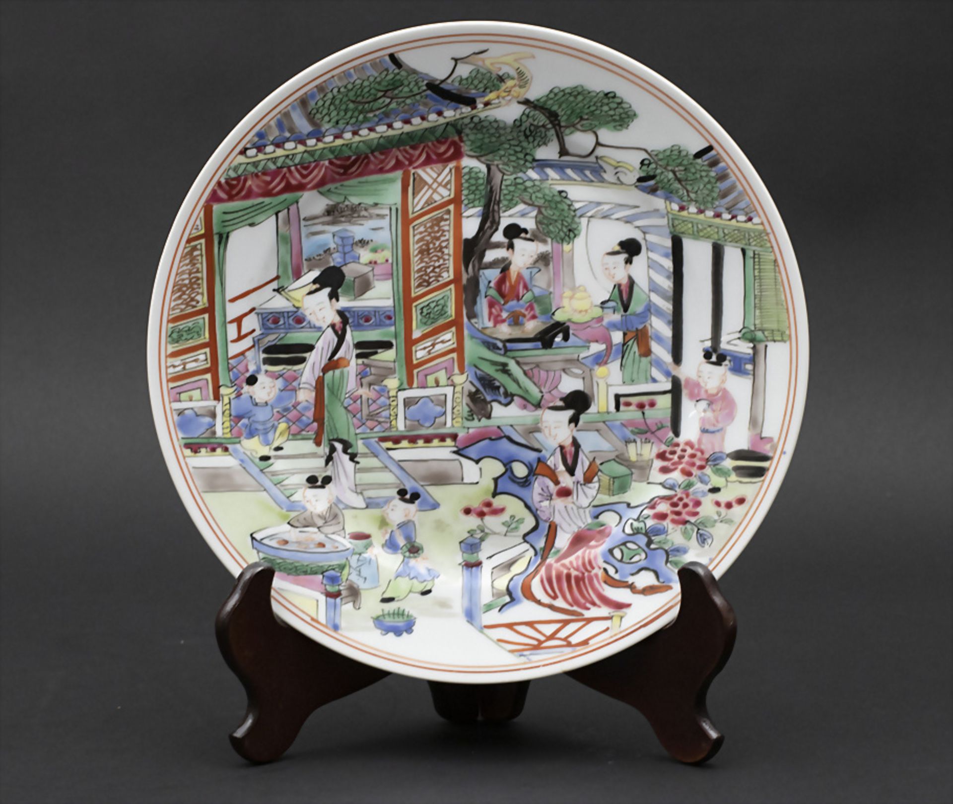 Teller / A porcelain plate, China, Qing Dynastie (1644-1911), Ende 19. Jh.