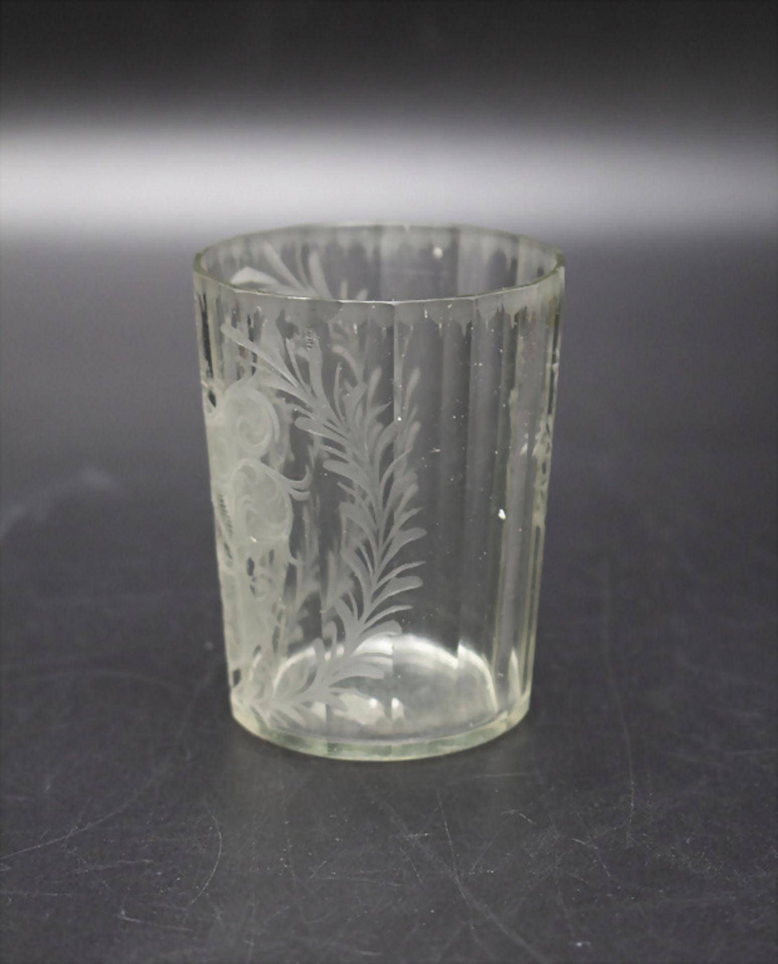 Louis-Seize Jagdbecher / A hunting glass beaker, deutsch, um 1780 - Image 2 of 4