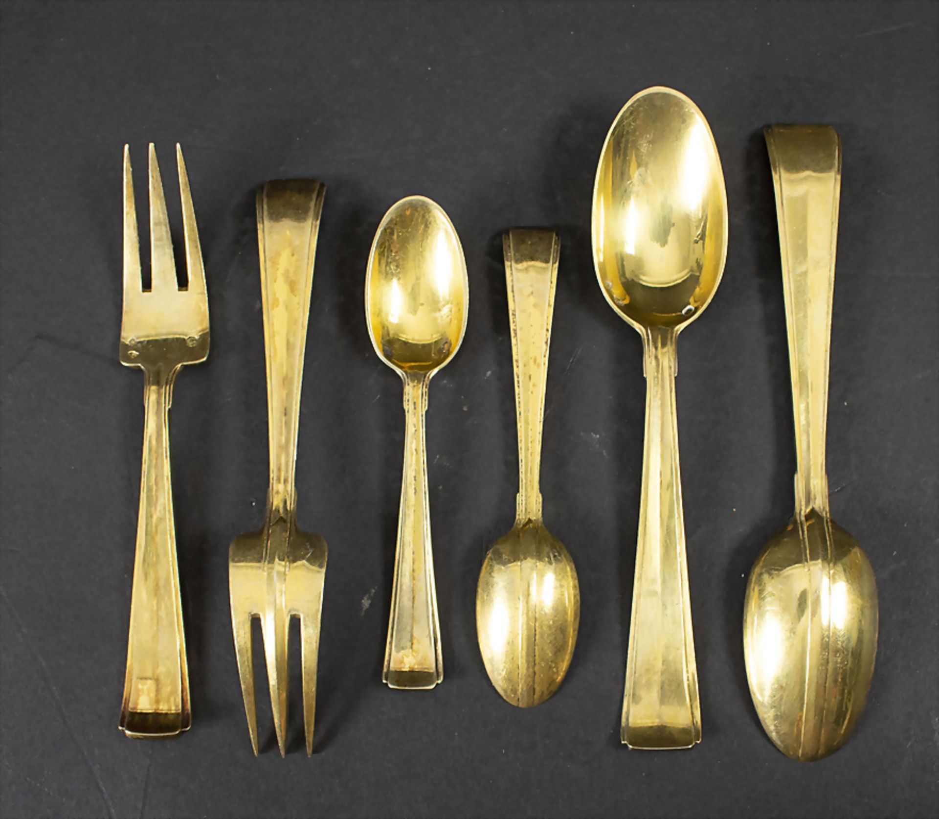 34 tlg. Silber-Besteck / 34 pieces of silver cutlery, Orfèvre Christofle, Paris, 20. Jh. - Bild 2 aus 6