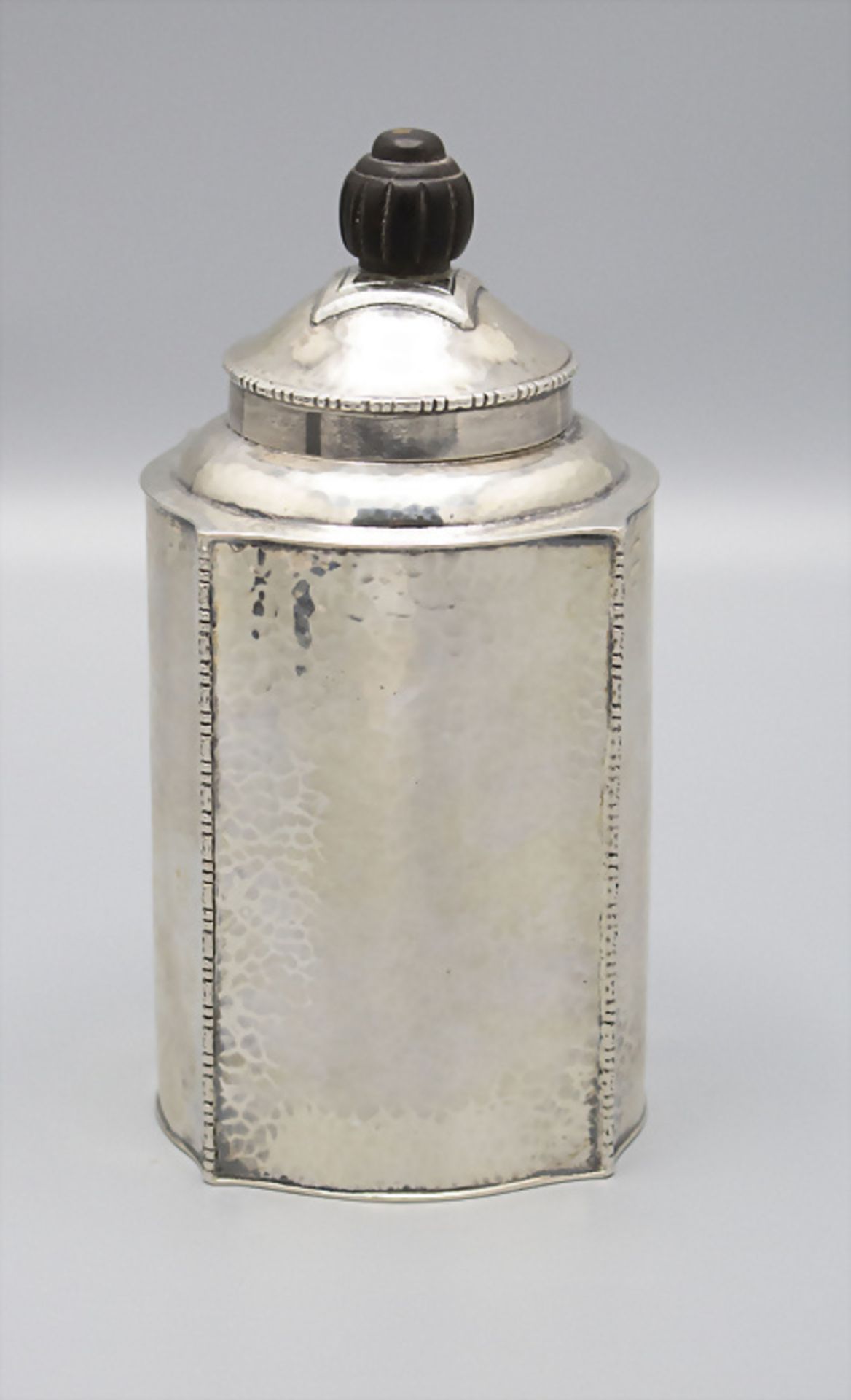 Art Déco Teedose / A silver Art Deco tea caddy, Christian F. Heise, Kopenhagen, 1922