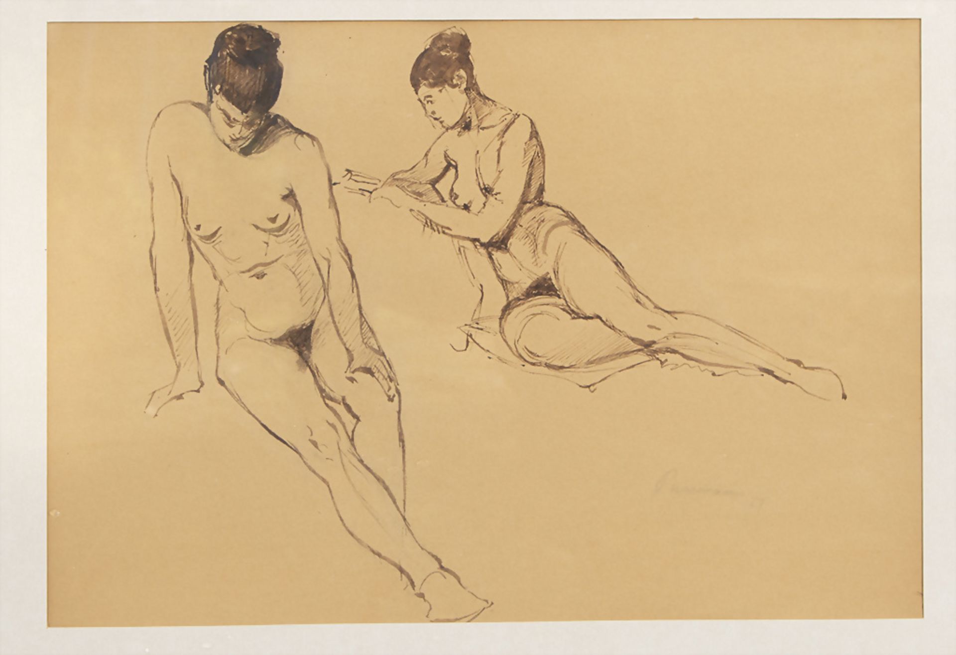 Hans PURRMANN (1880-1966), 'Aktstudie' / 'Study of a nude', 1927